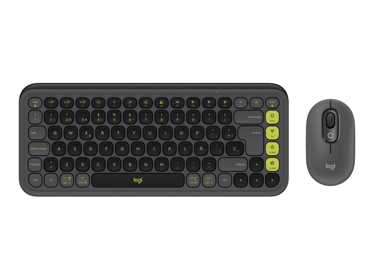 Logitech POP Icon Combo Sæt med mus og tastatur Saks Trådløs