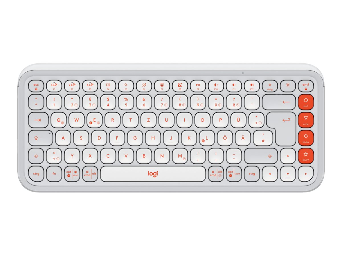 Logitech POP Icon Keys Tastatur Saks Trådløs Tysk