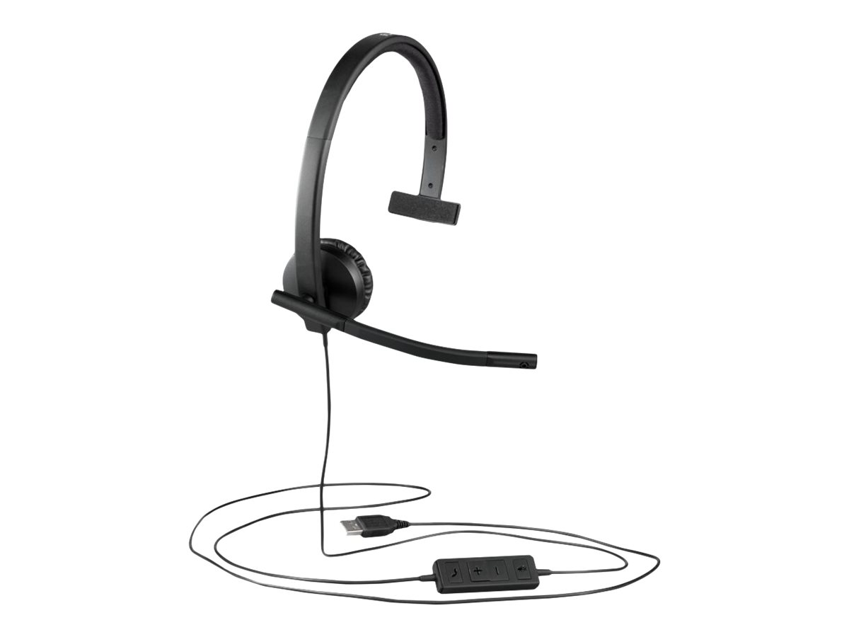 Logitech H570e Kablet Høretelefoner Sort