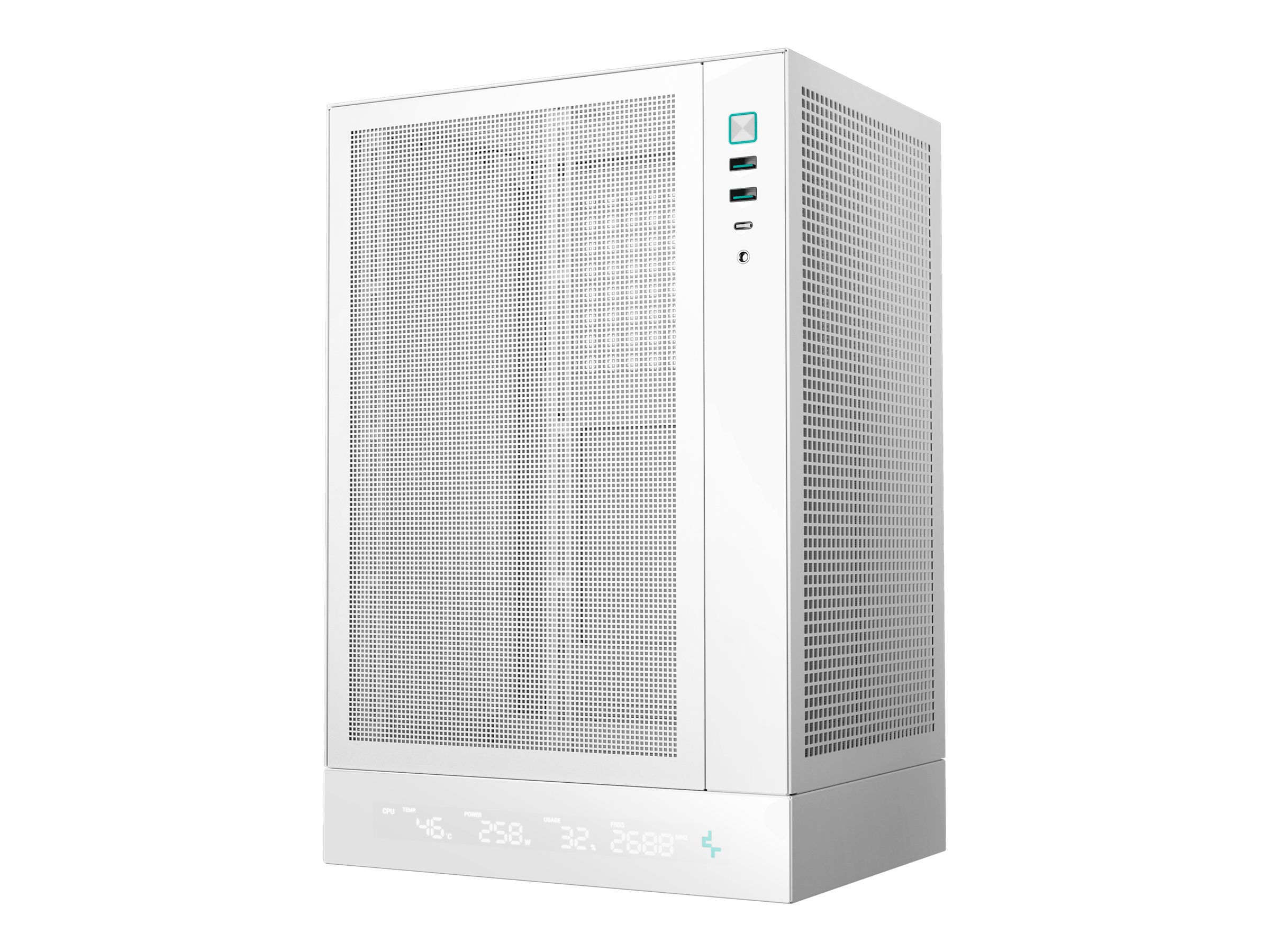 DeepCool CH170 DIGITAL Tower Mini ITX Hvid