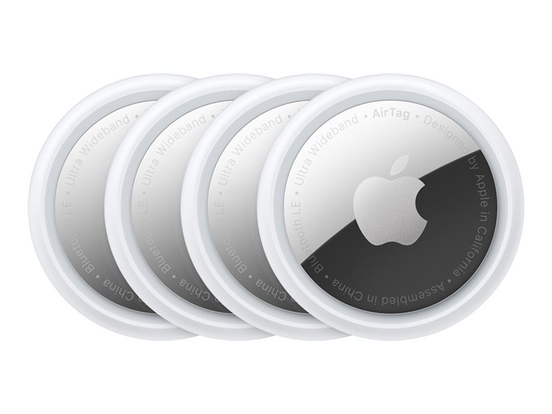 Apple AirTag Anti-tab Bluetooth-tag Sort Sølv Hvid iPhone/iPad/iPod