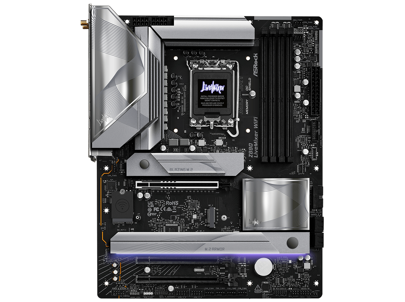 ASRock Z890 Livemixer WIFI Motherboard ATX LGA-1851 Intel Z890