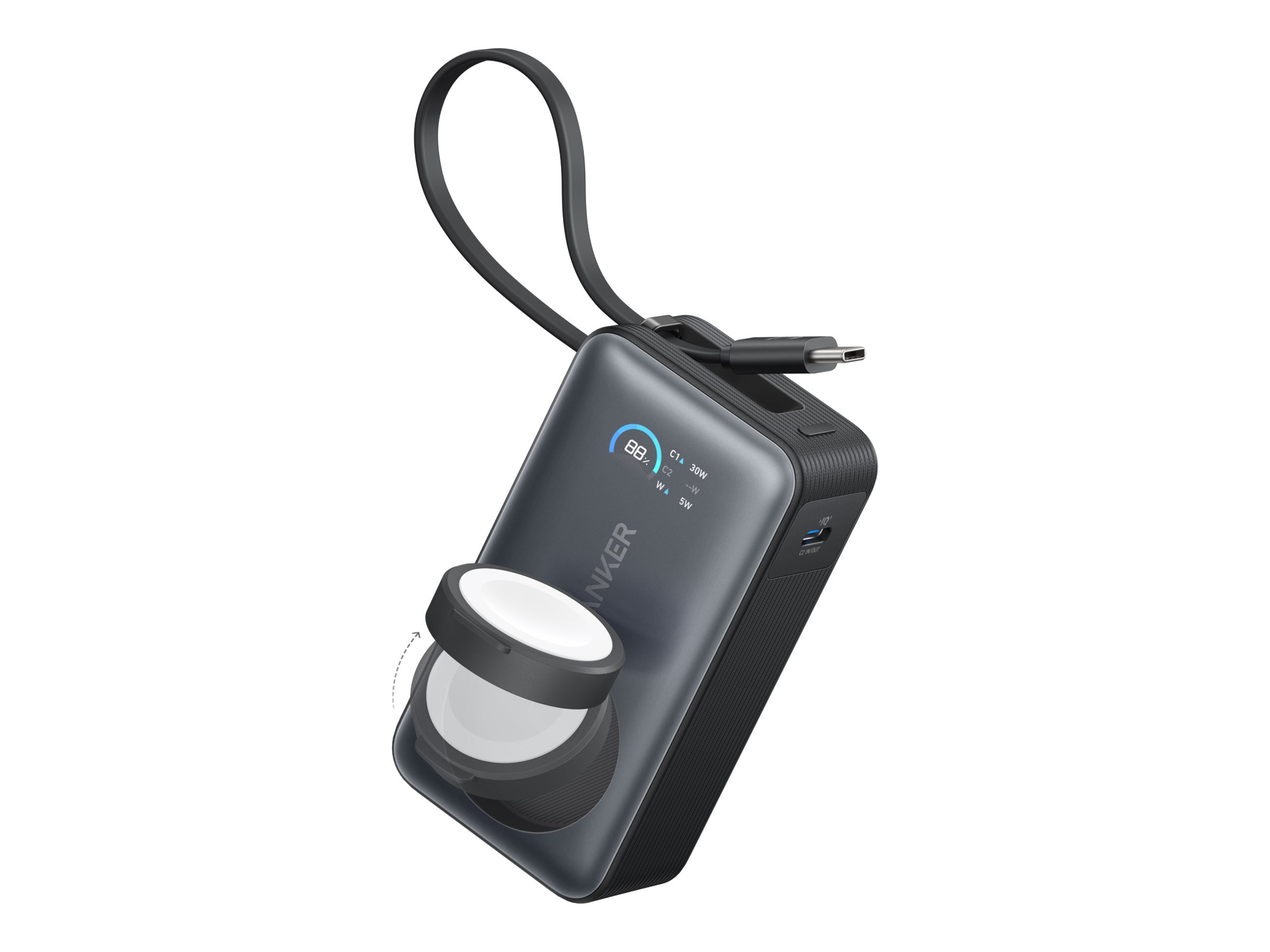 Anker MagGo Powerbank 10000mAh Sort