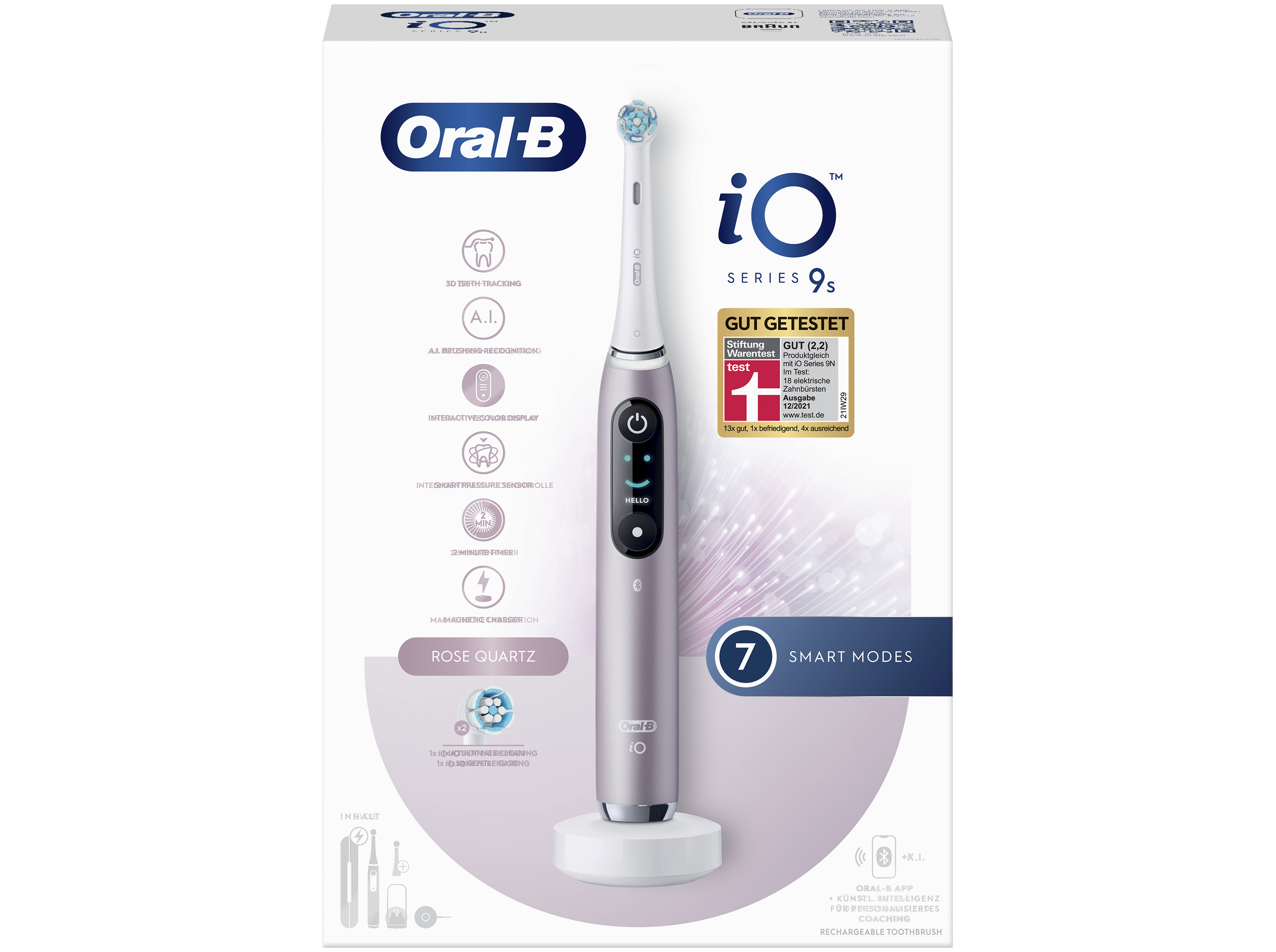 Oral-B iO Series 9n Adult Rotating-oscillating toothbrush Rose