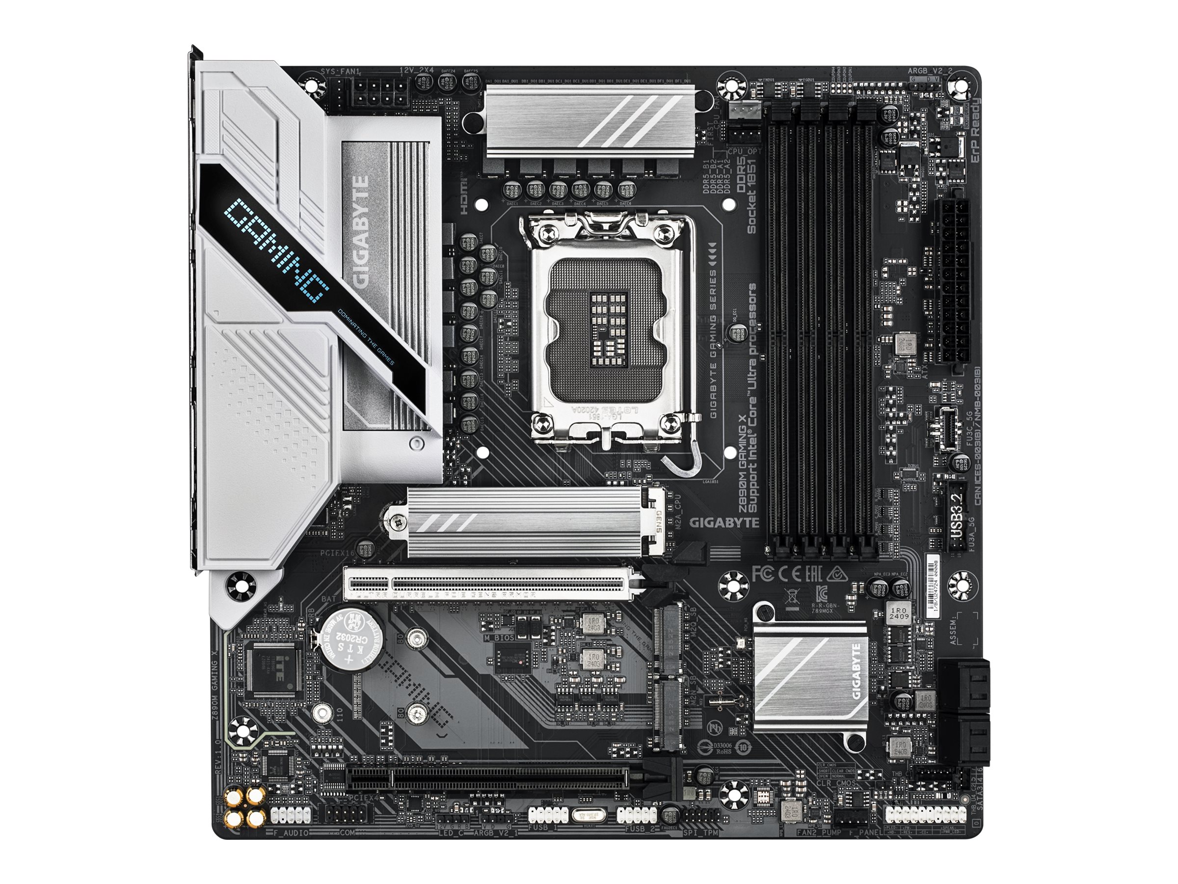 Gigabyte Z890M GAMING X Micro ATX LGA1851 sokkel Intel Z890 Express