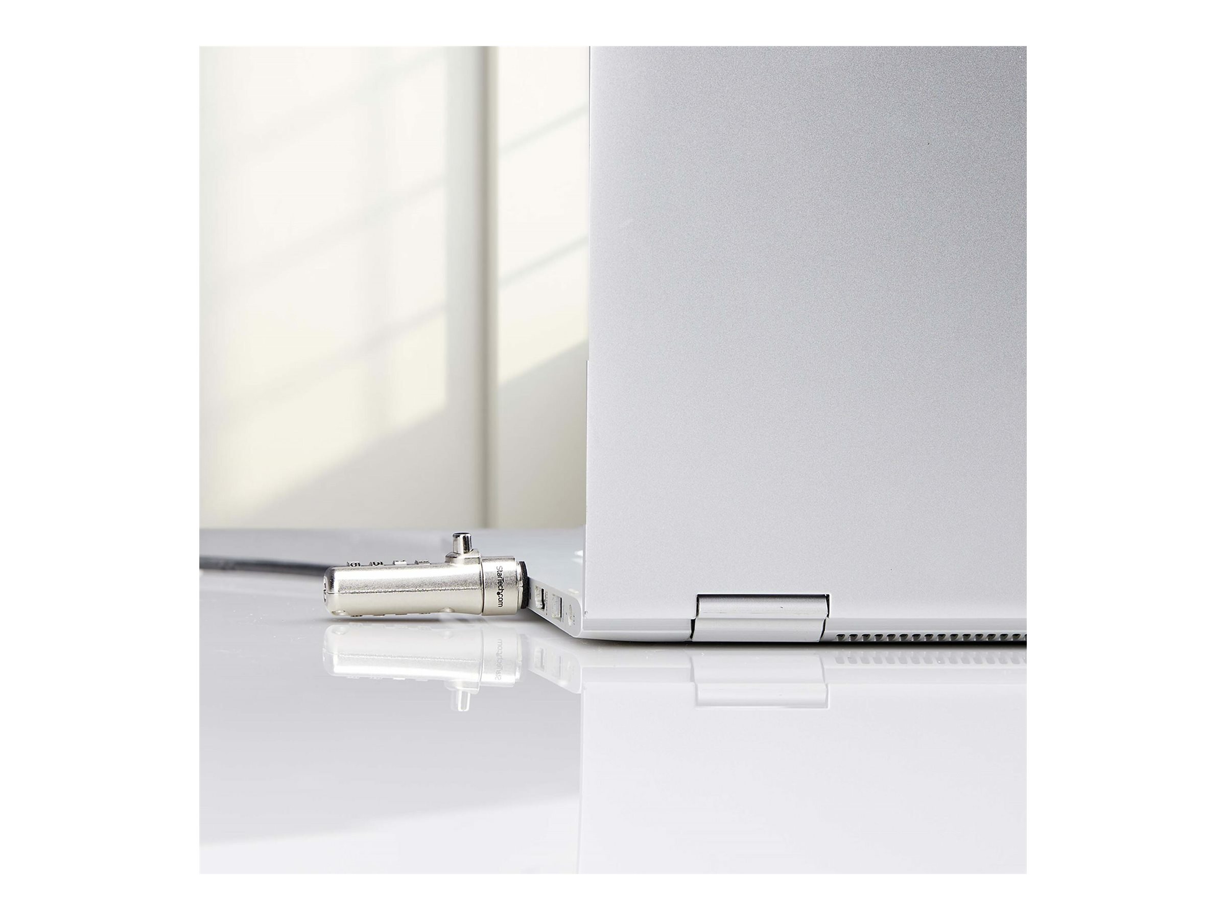 StarTech.com Nano Slot Compatible 6.6ft (2m) Cable Lock, Laptop Security Sikkerhedskabelslås