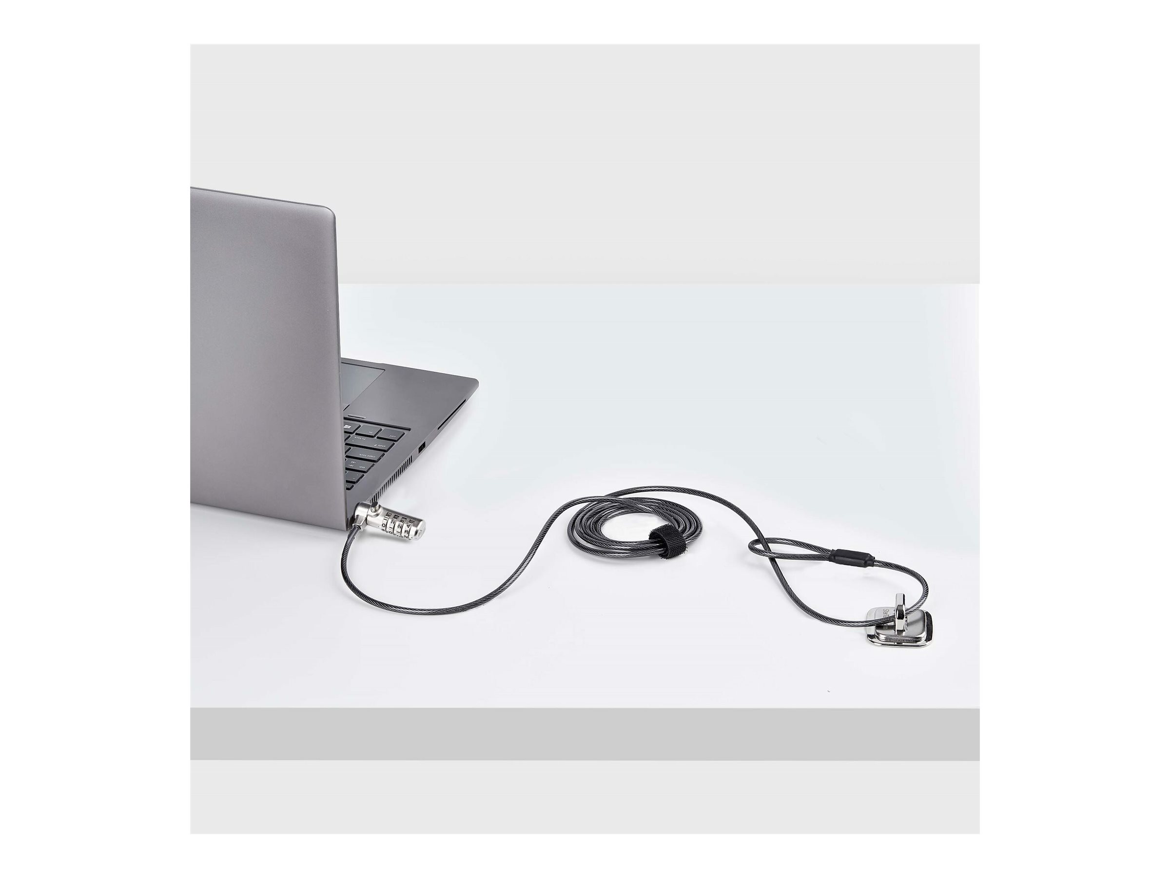 StarTech.com Slim Lock K-Slot Compatible, 6.6ft Combination Locking Cable Sikkerhedskabelslås