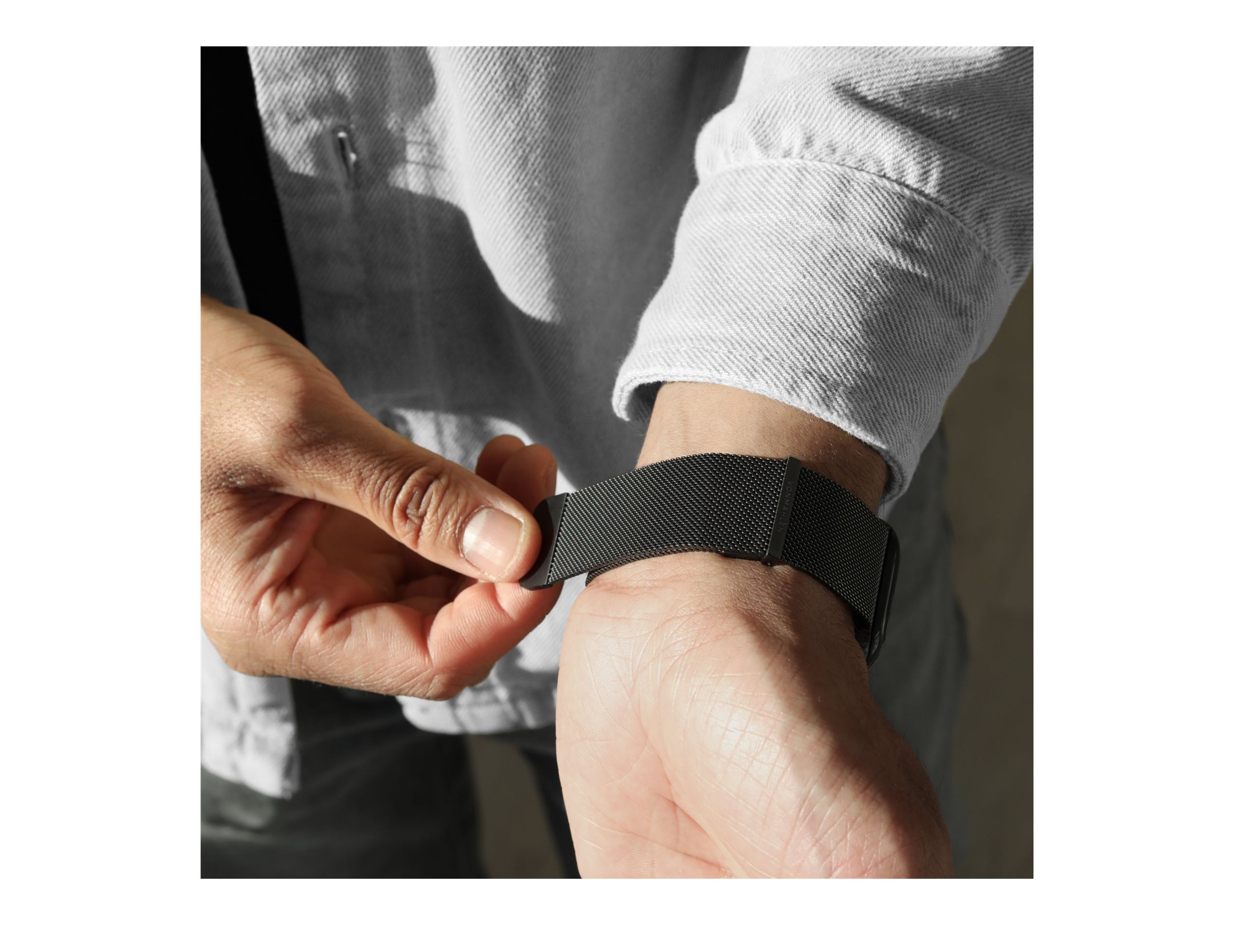 Vonmählen Visningsløkke Smart watch Sort Stainless steel