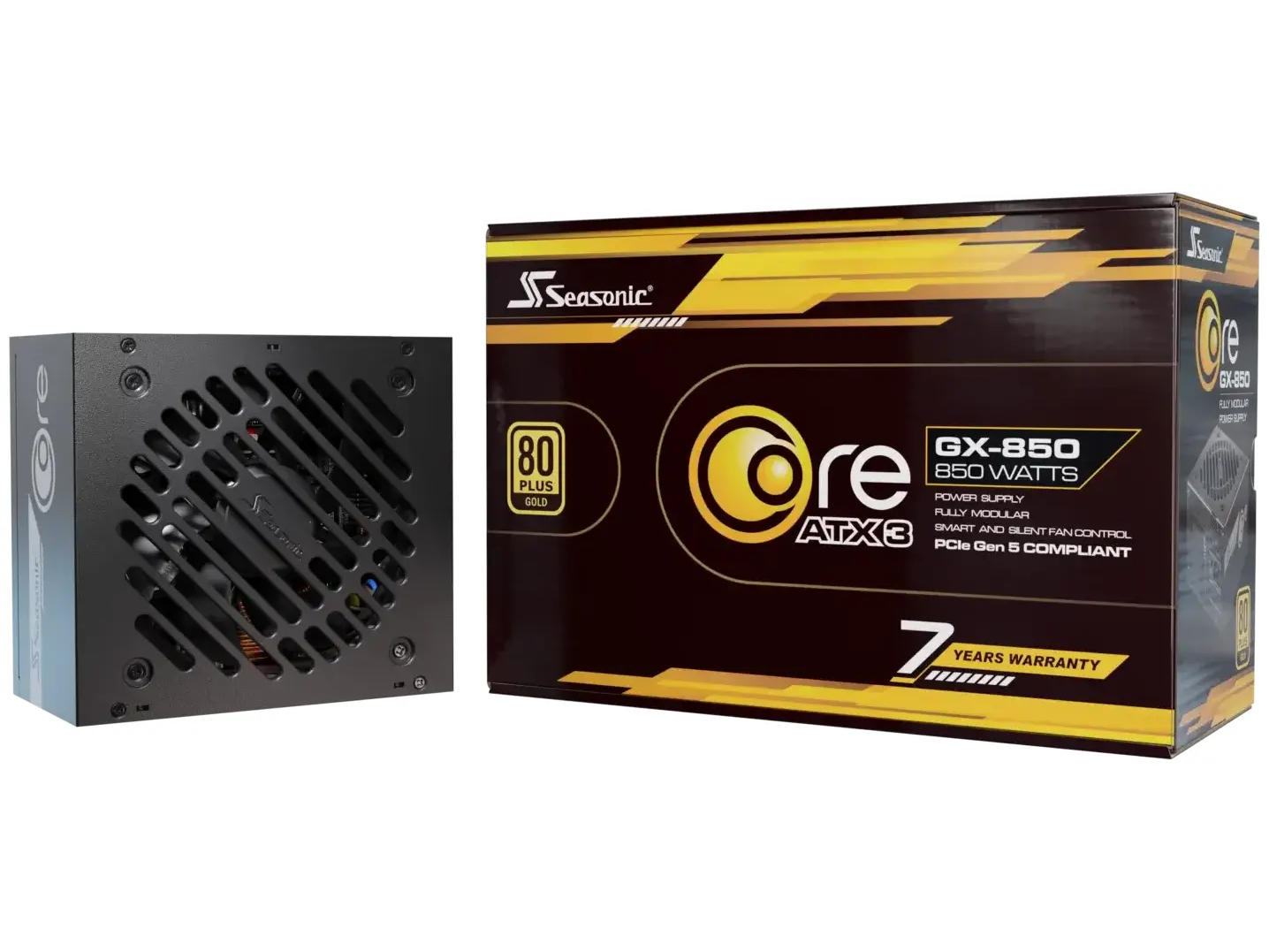 Seasonic Core GX 850 Watt ATX 3.1 80+ GOLD Fully Modular Strømforsyning