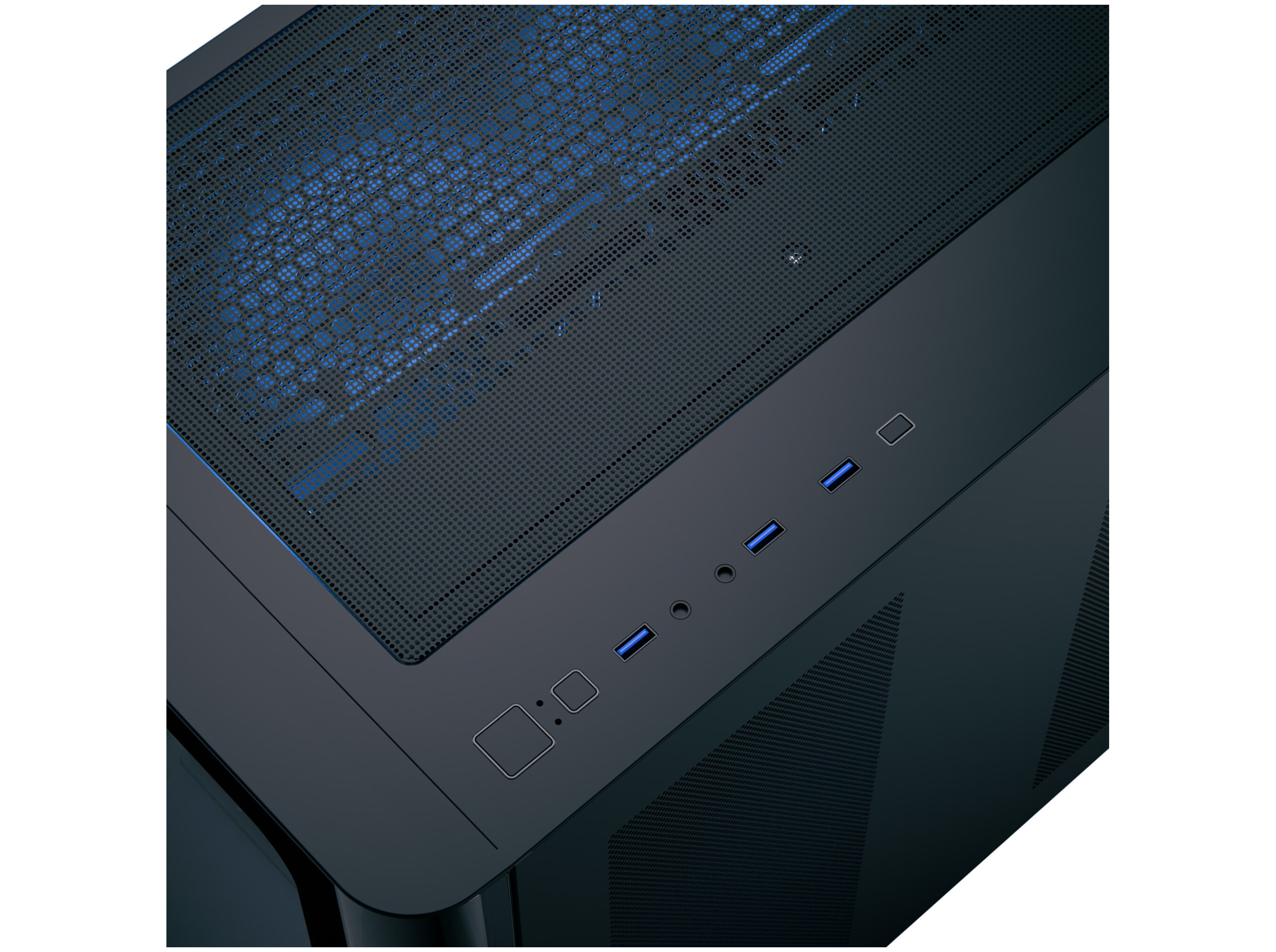 AeroCool P500C Tårn ATX Ingen strømforsyning Sort