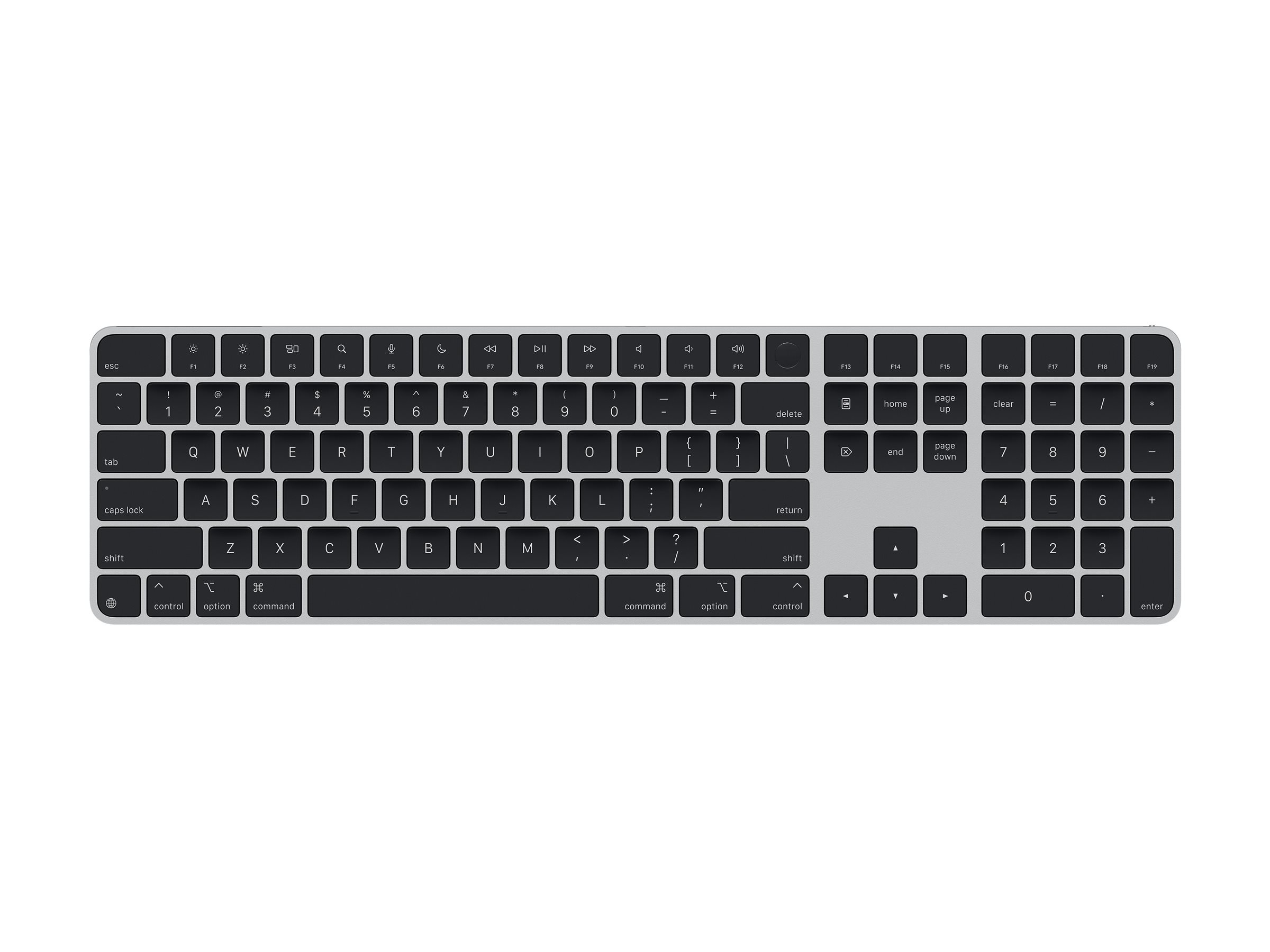 Apple Magic Keyboard with Touch ID and Numeric Keypad Tastatur Trådløs Amk. engelsk