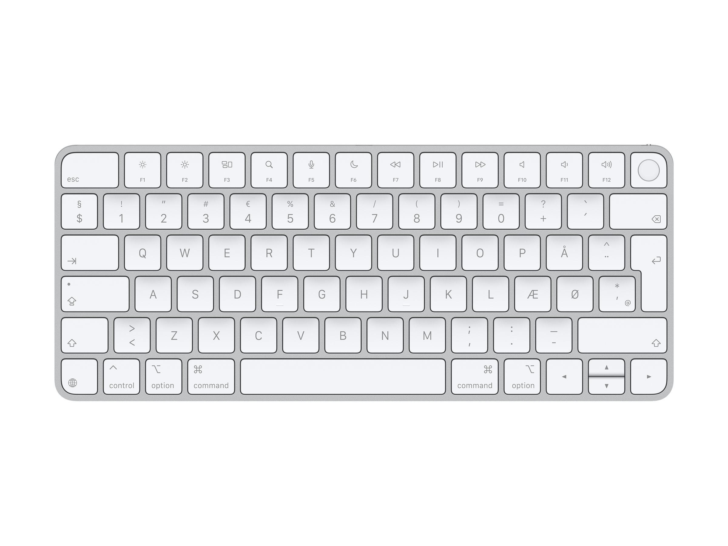 Apple Magic Keyboard with Touch ID Tastatur Trådløs Dansk