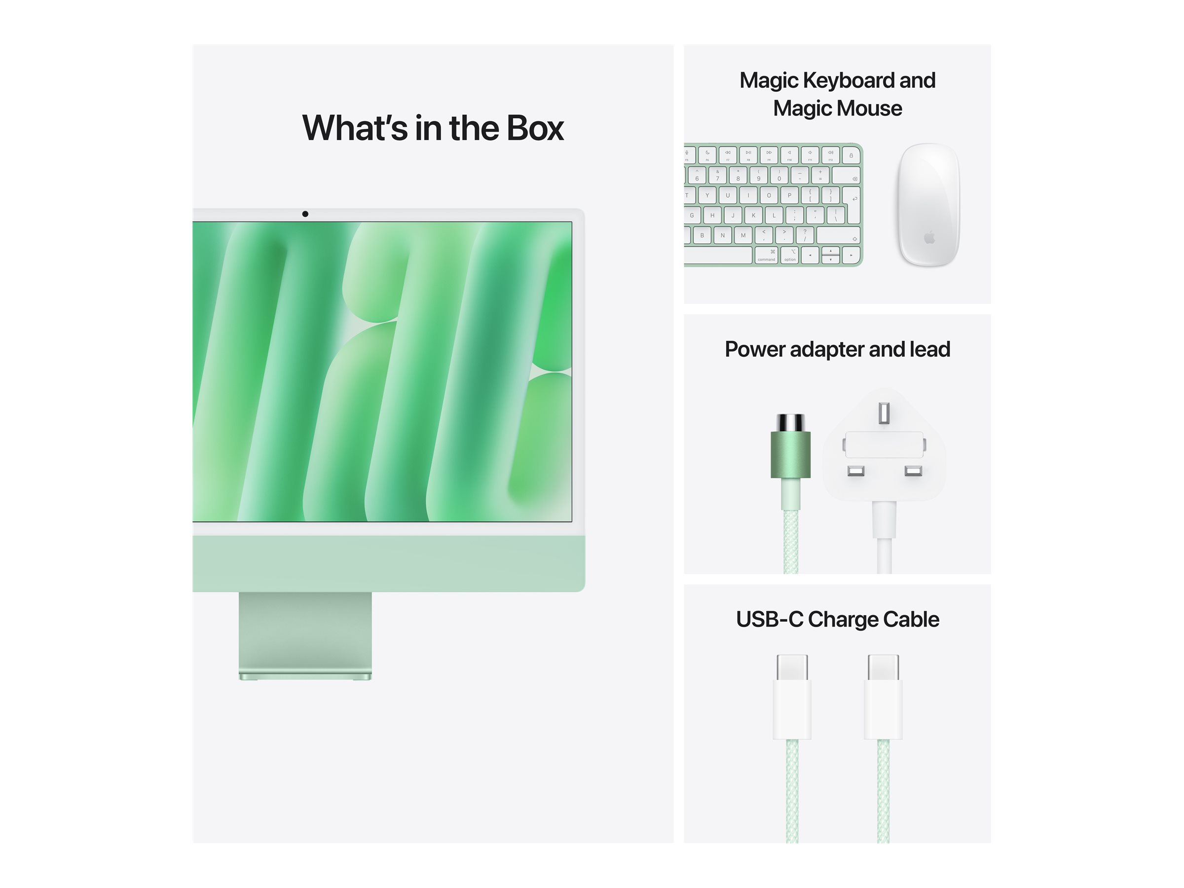 Apple iMac with 4.5K Retina display AIO M4 16GB 256GB Apple M4 8-core Apple macOS Sequoia 15.0
