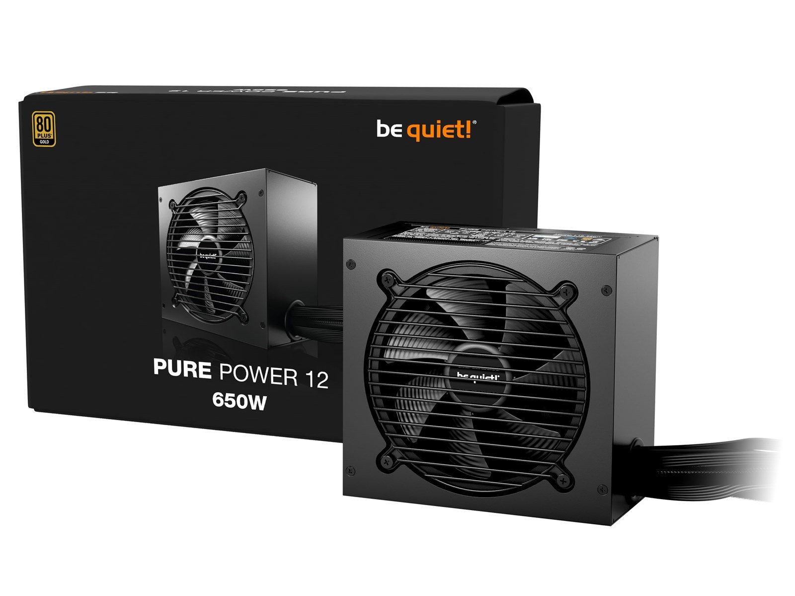 be quiet! PURE POWER 12 650W Strømforsyning 80 Plus Gold certified