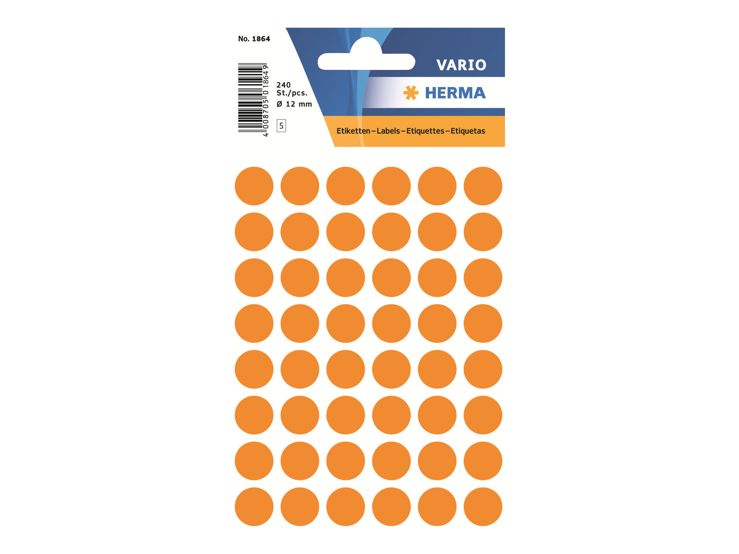 HERMA Etiketter 12 mm rund 240etikette(r)