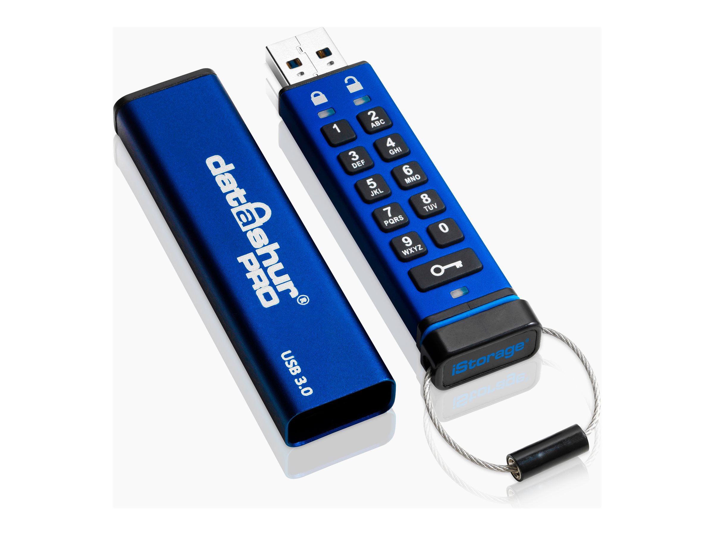 iStorage datAshur PRO 256GB USB 3.0 USB stick Blå