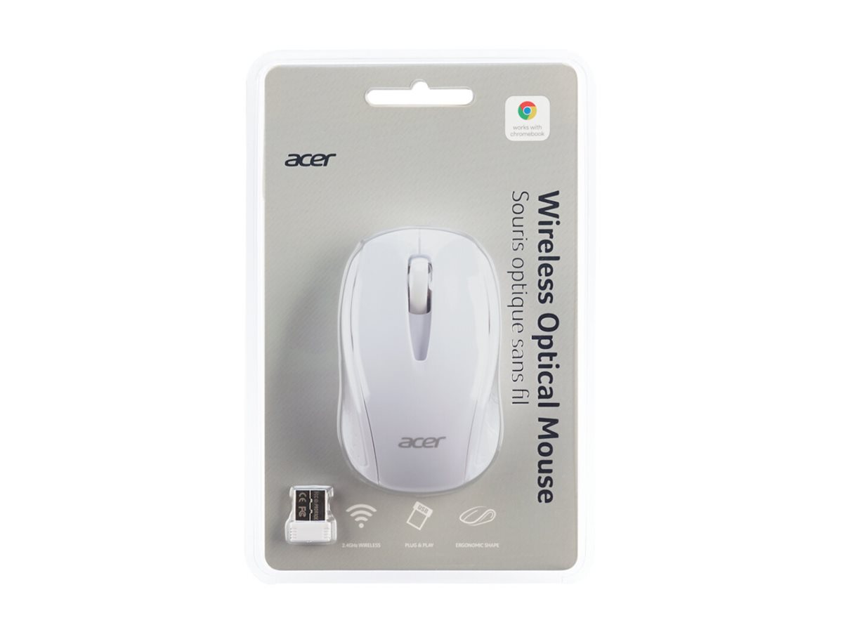 Acer AMR800 Optisk Trådløs Hvid