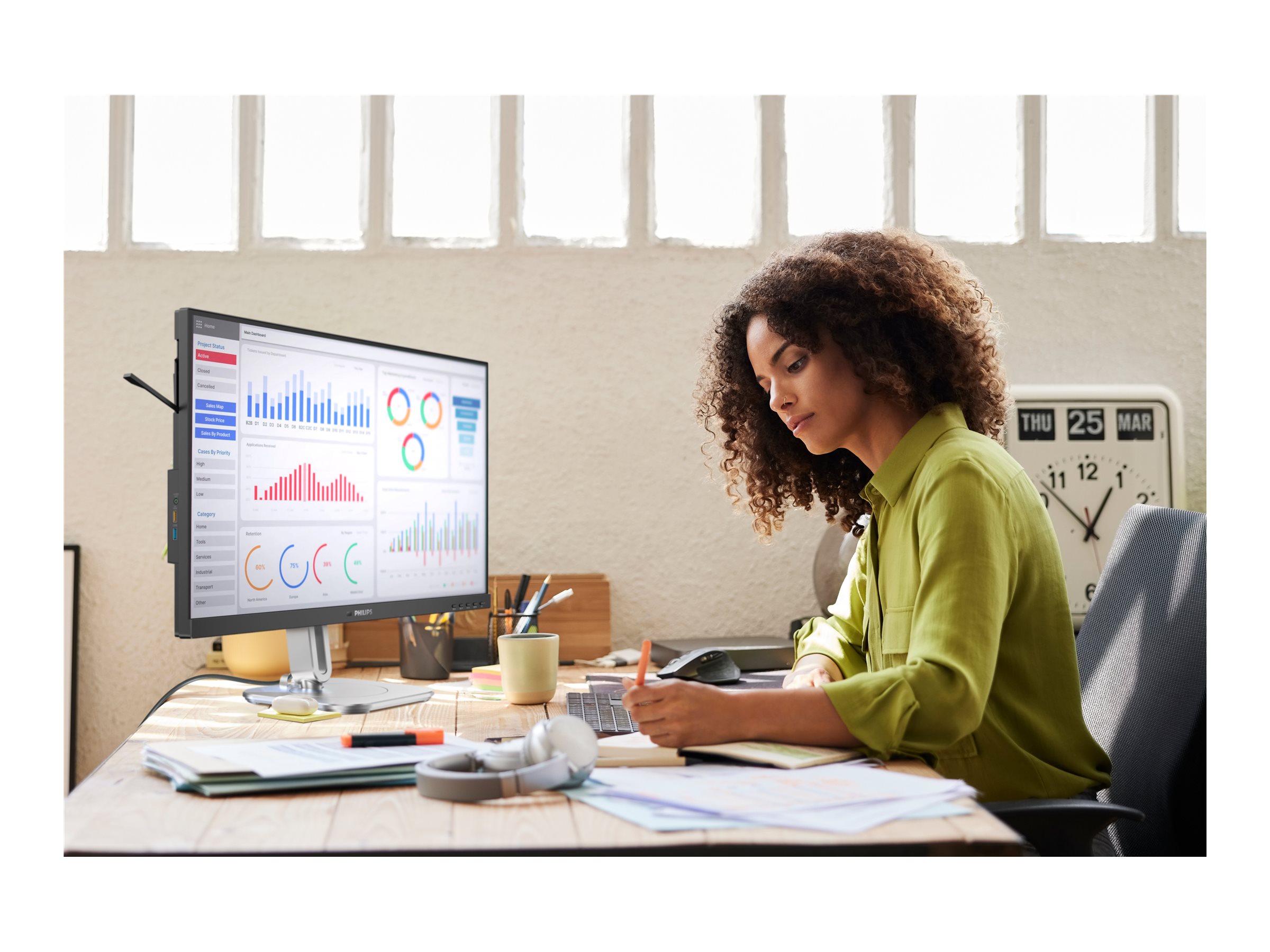 Philips 27B2G5200 27 IPS 1920 x 1080 (Full HD) VGA (HD-15) HDMI DisplayPort 100Hz