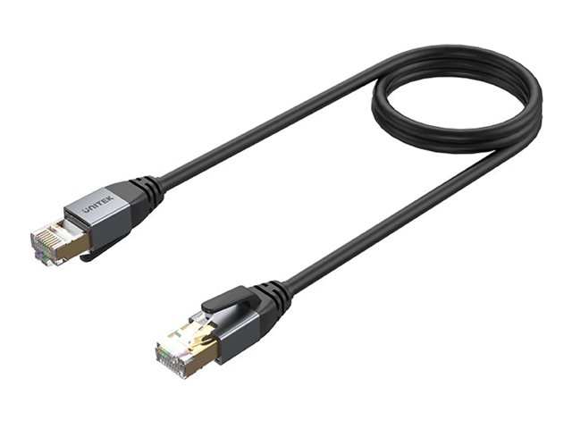 Unitek CAT 8 S/FTP 1m Netværkskabel Sort