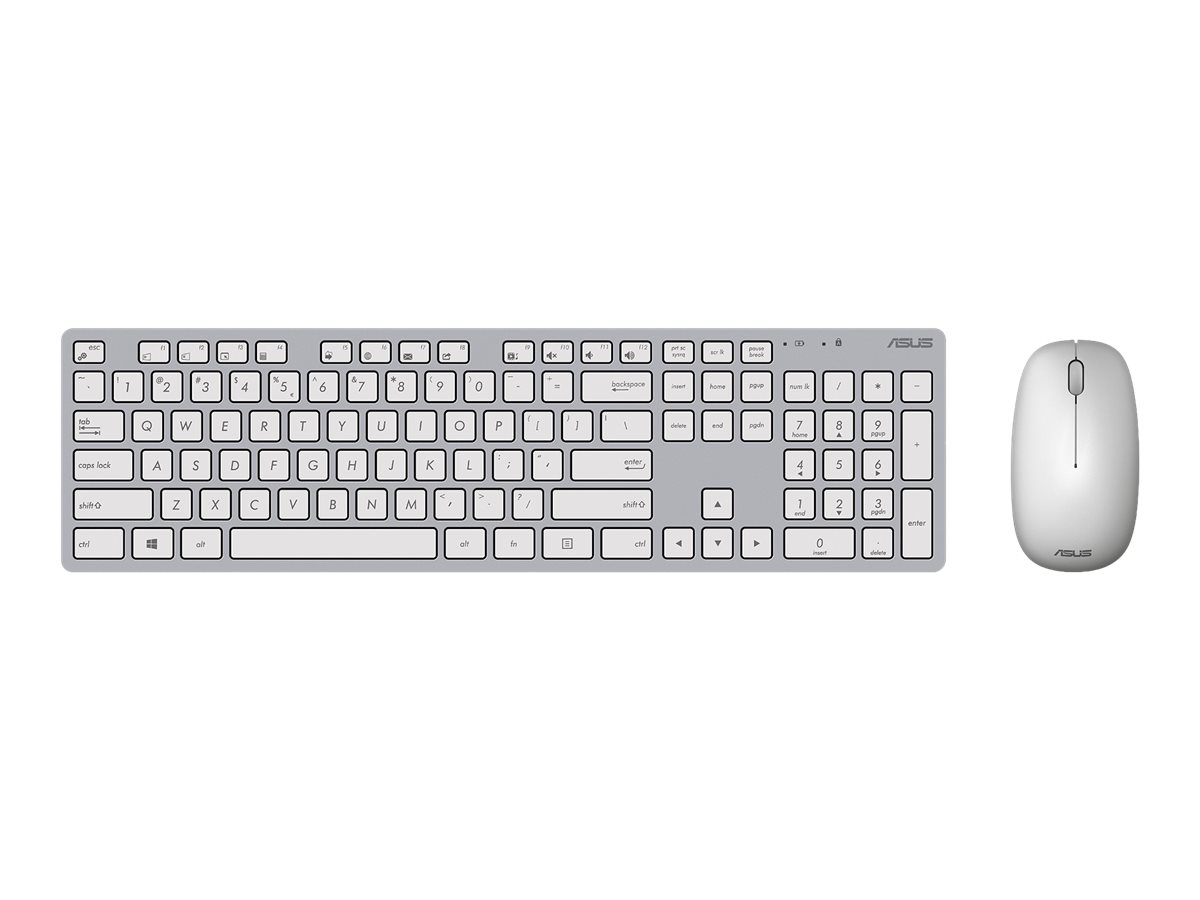 ASUS W5000 Sæt med mus og tastatur Gummitrykknap Trådløs