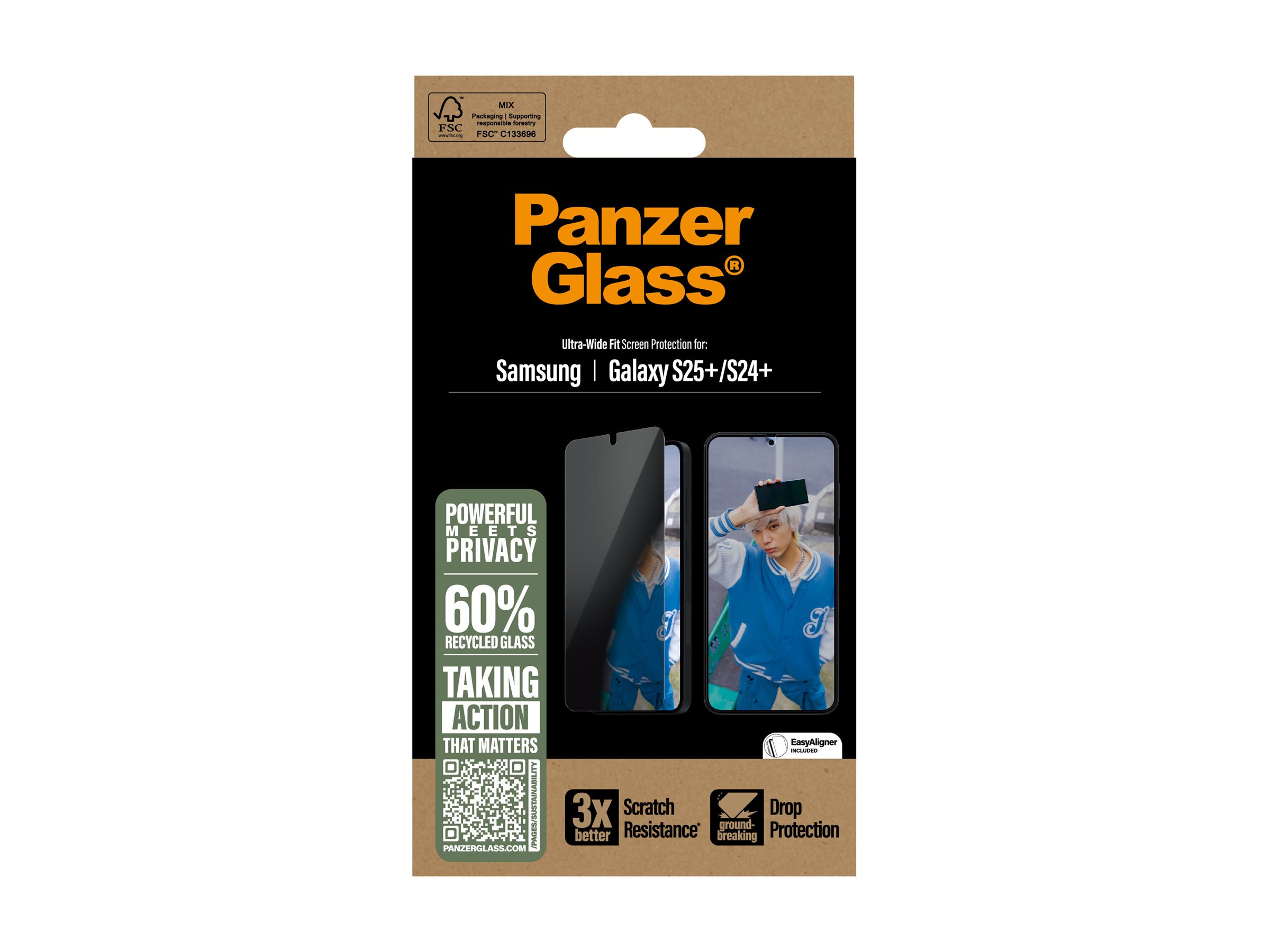 PanzerGlass Privacy Samsung Galaxy S25+