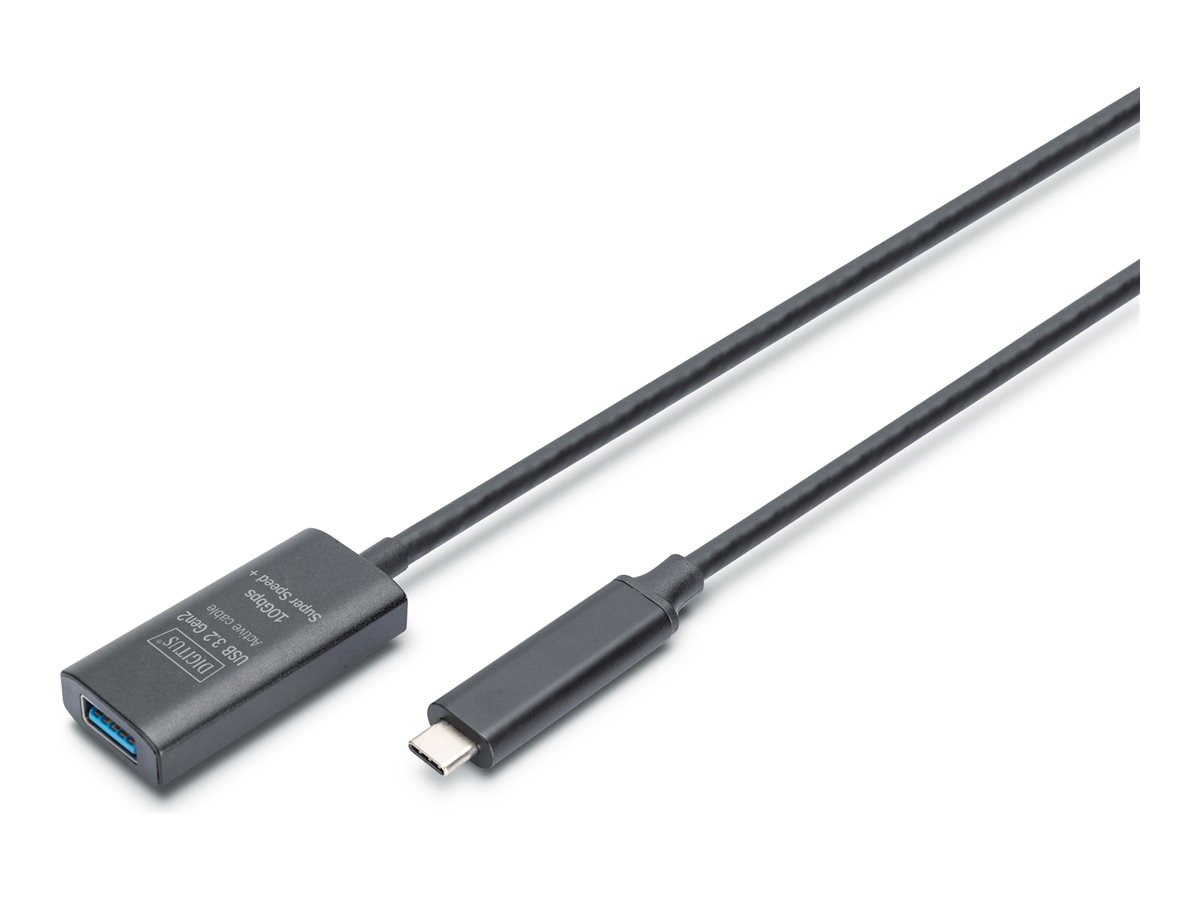 DIGITUS USB 3.0/ USB 3.1 USB forlængerkabel 5m Sort