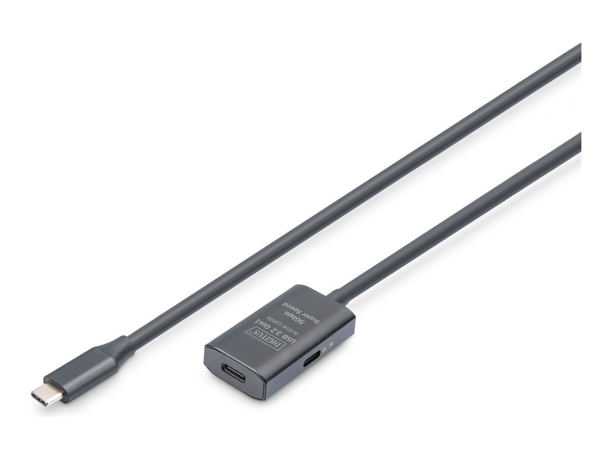 DIGITUS USB 3.0/ USB 3.1 USB forlængerkabel 5m Sort
