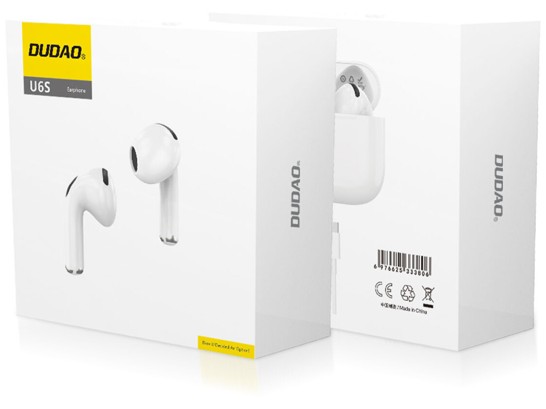 Dudao U6S Trådløs Ægte trådløse øretelefoner Bluetooth 5.3 - White