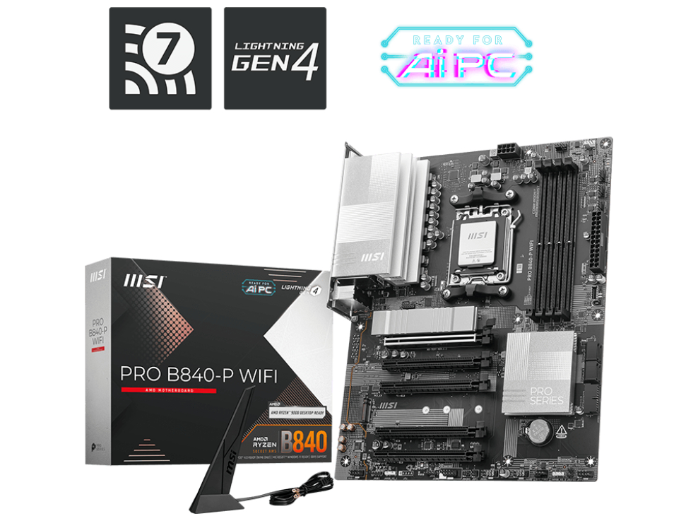 MSI Pro B840-P WiFi ATX Socket AM5 AMD B840
