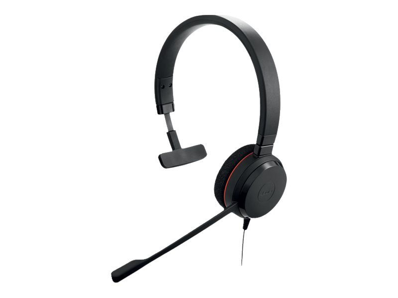Jabra Evolve 20SE UC mono Kablet Høretelefoner Sort