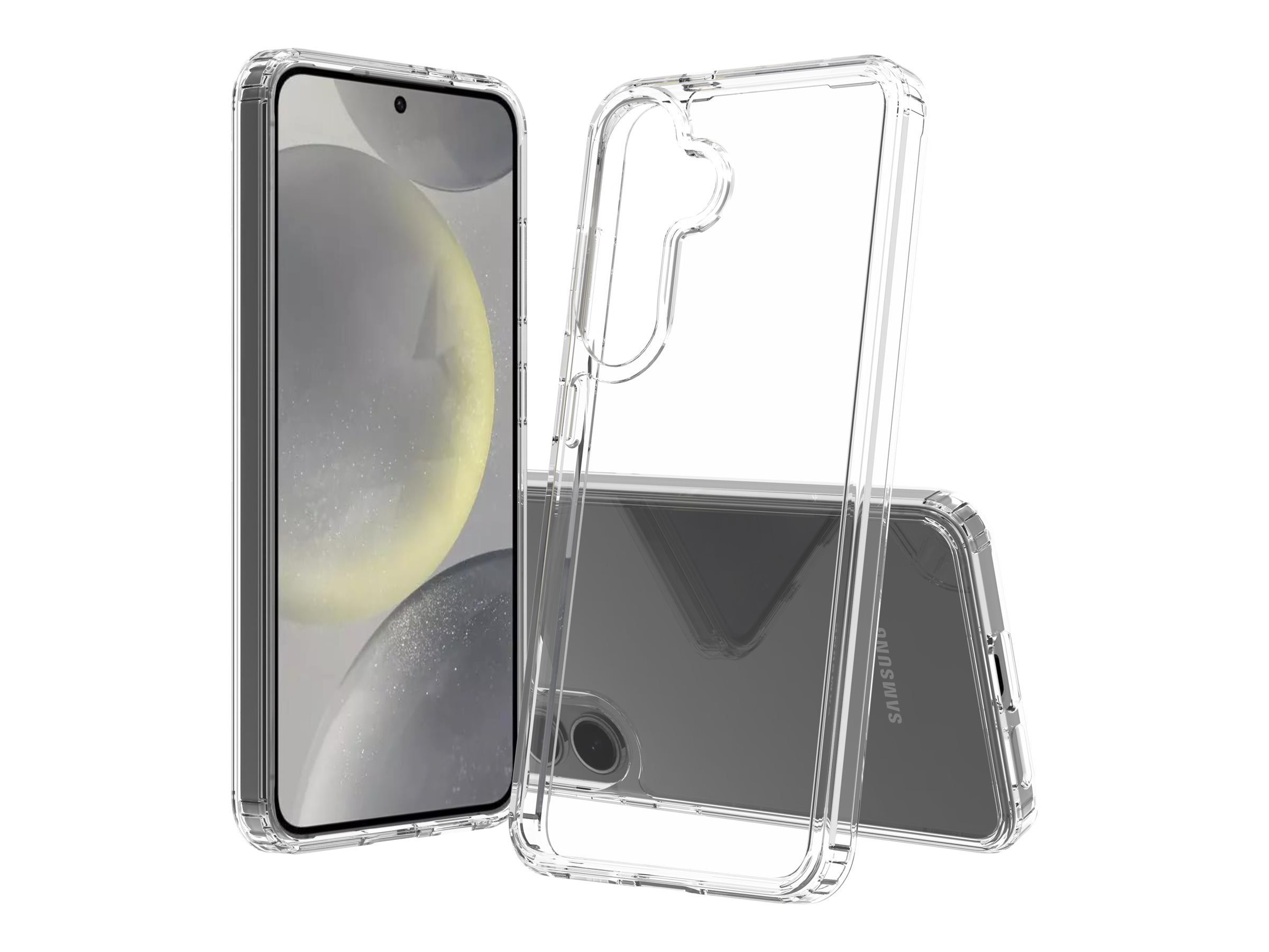 Screenor Bumper Beskyttelsescover Gennemsigtig Samsung Galaxy S24, S25