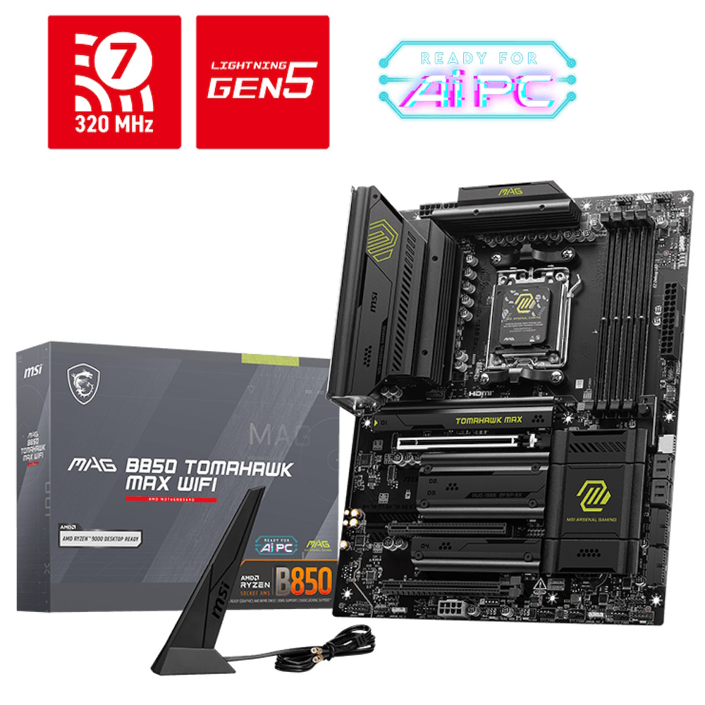 MSI Mag B850 Tomahawk Max WIFI ATX Socket AM5