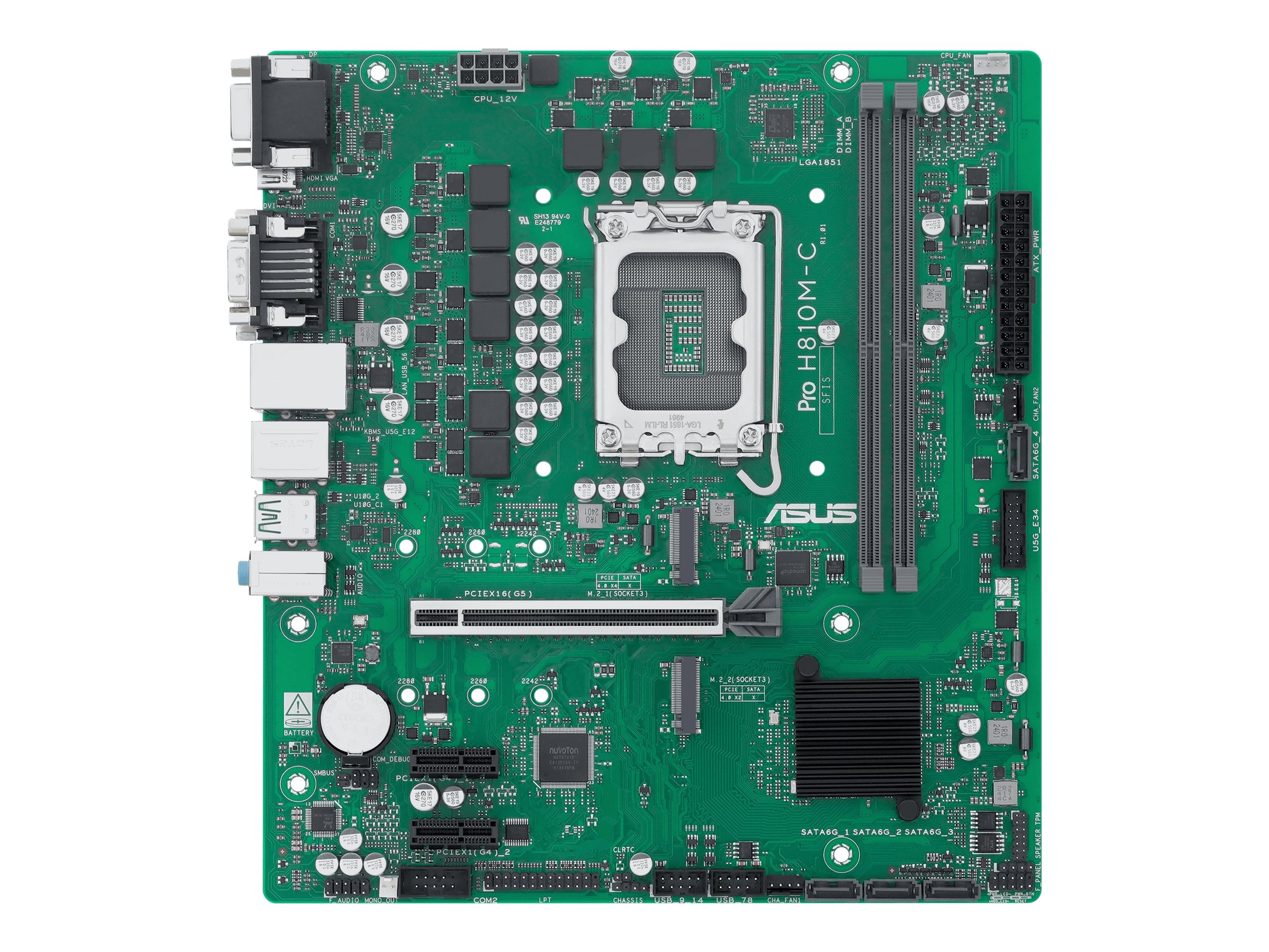 ASUS PRO H810M-C-CSM Micro ATX LGA1851 sokkel Intel H810