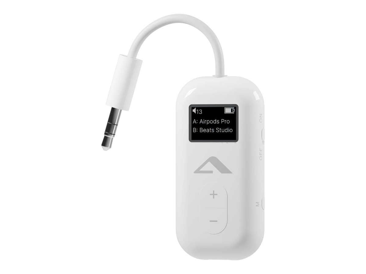 ALOGIC SkySound Wireless Audio Transmitter Polycarbonate (PC) High Strength ABS Plastic White Sand Wireless Earbuds Headphones