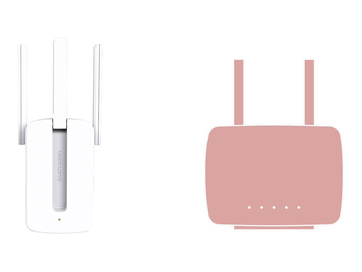 Mercusys MW300RE WiFi-rækkeviddeforlænger Vægmonterbar