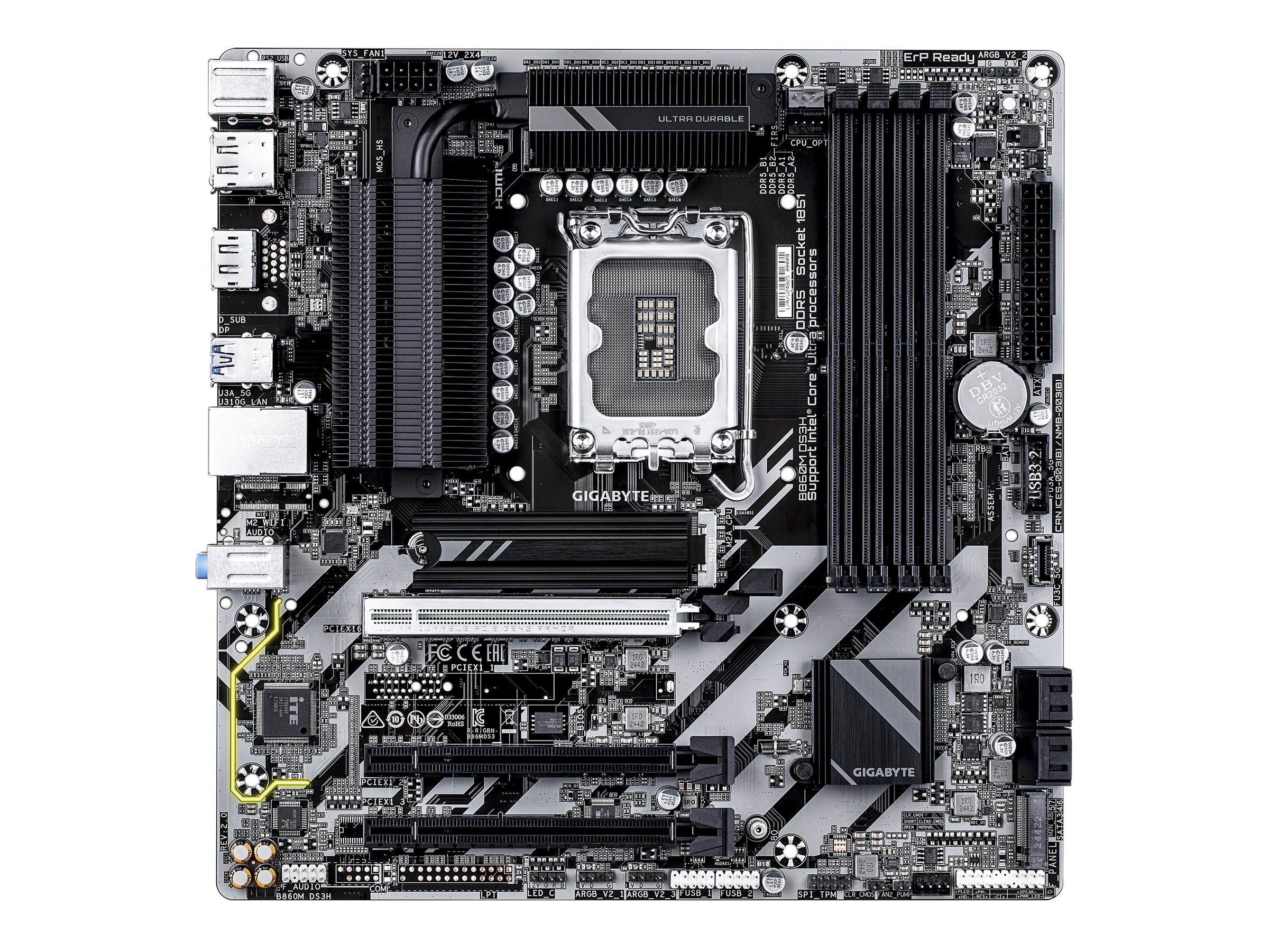 Gigabyte B860M DS3H ATX LGA1851 sokkel