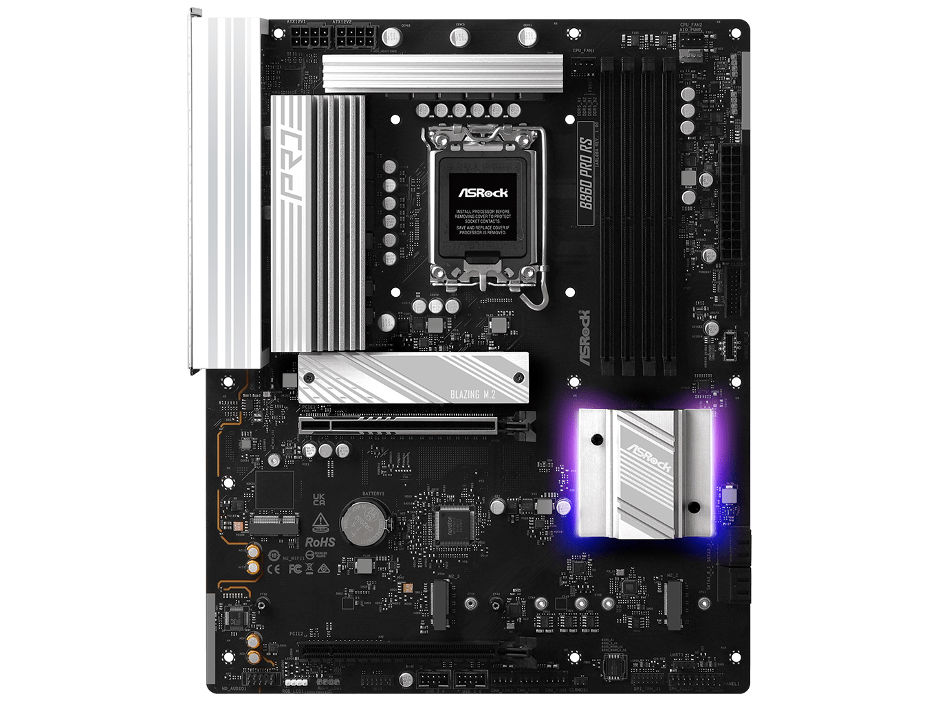 ASRock B860 Pro RS Motherboard ATX LGA-1851 Intel B860