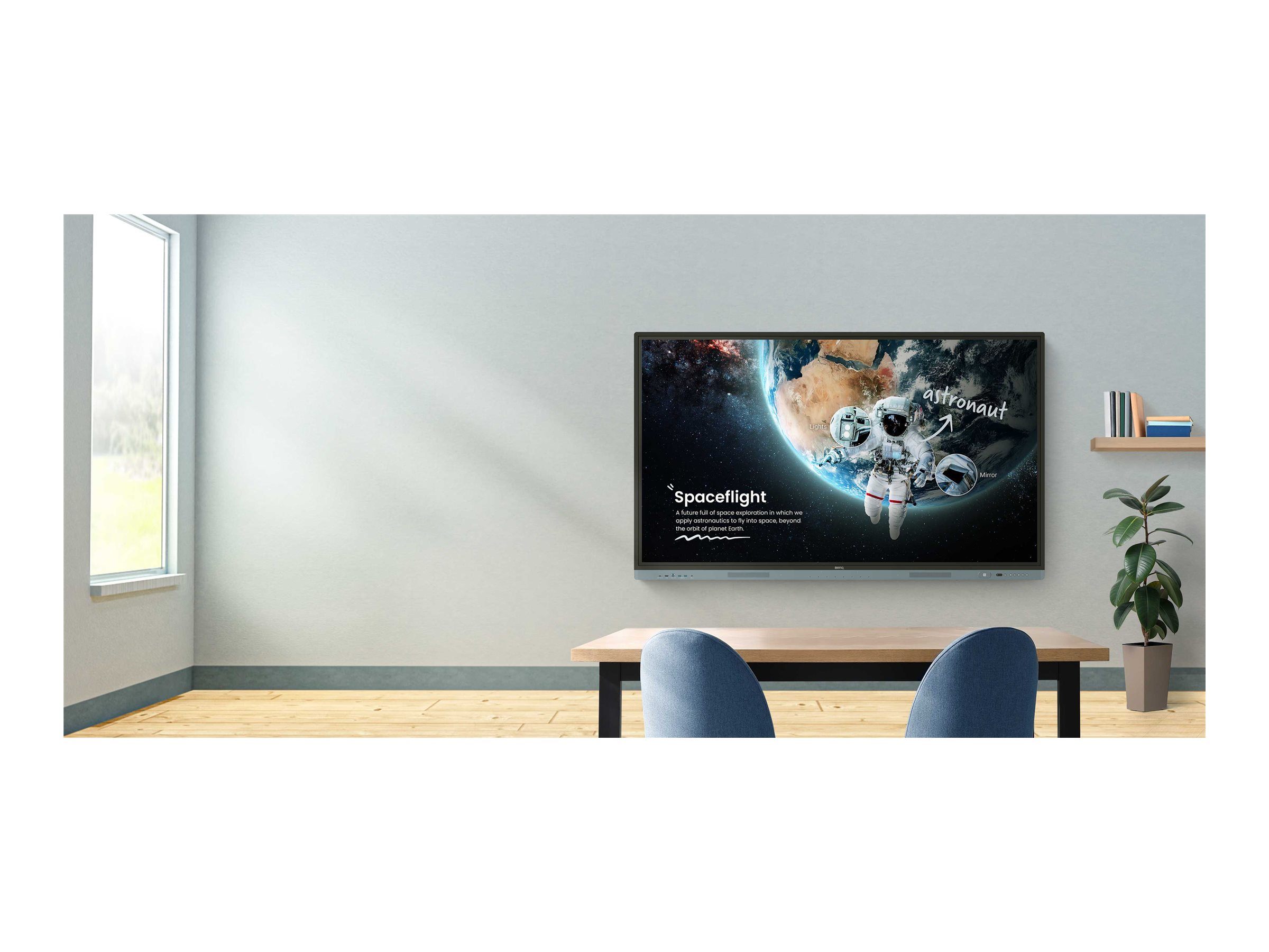 BenQ Board Master RM6504 LED-bagbelyst LCD fladt paneldisplay 3840 x 2160 65