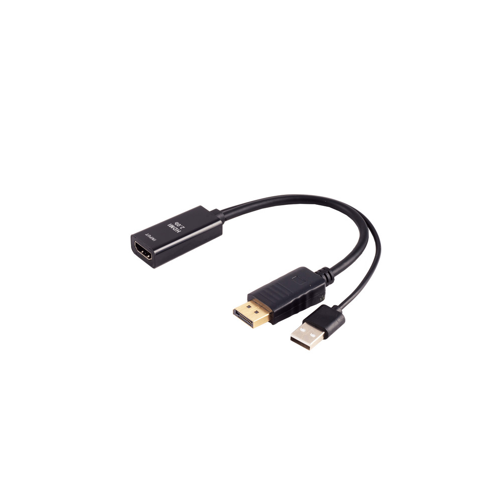[AI generated title] S-Impuls Hdmi-A Adapter Displayport Plug 4K60Hz 20Cm