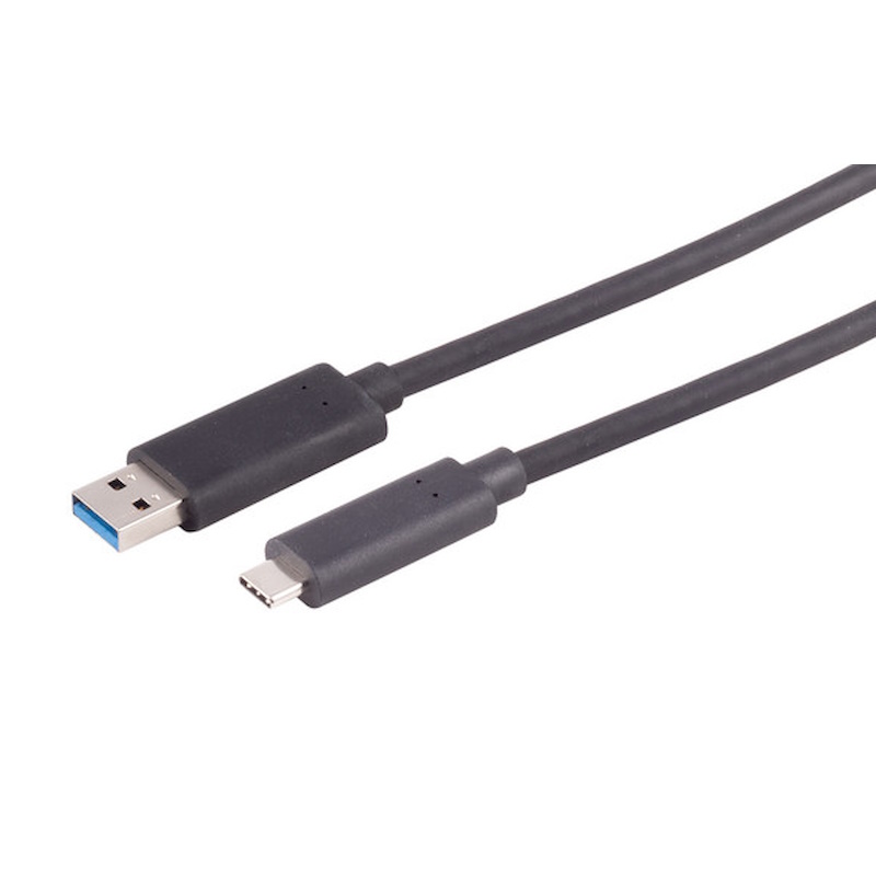 S-impuls Optisk USB-A til USB-C kabel 5 Gbps 25m