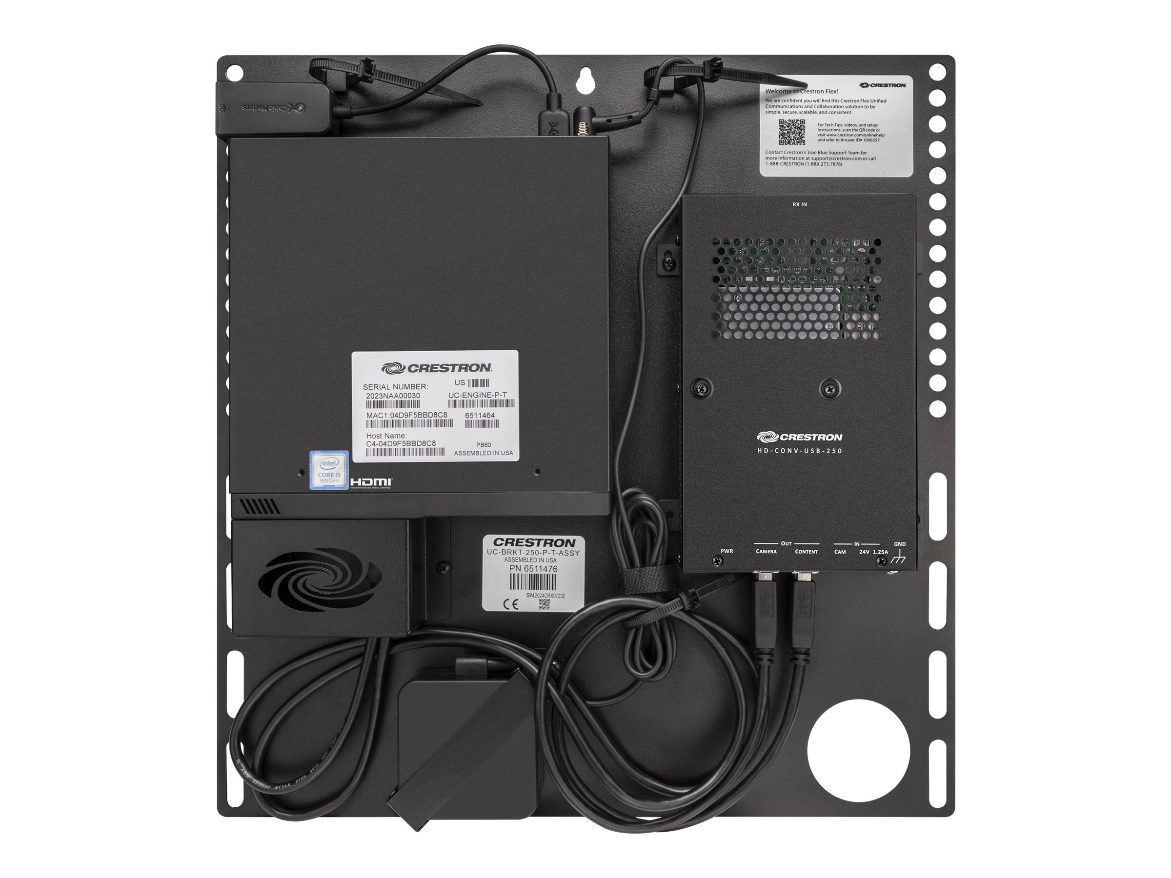 Crestron Flex UC-MX50-T Videokonferencepakke Firedobbelt array-mikrofon