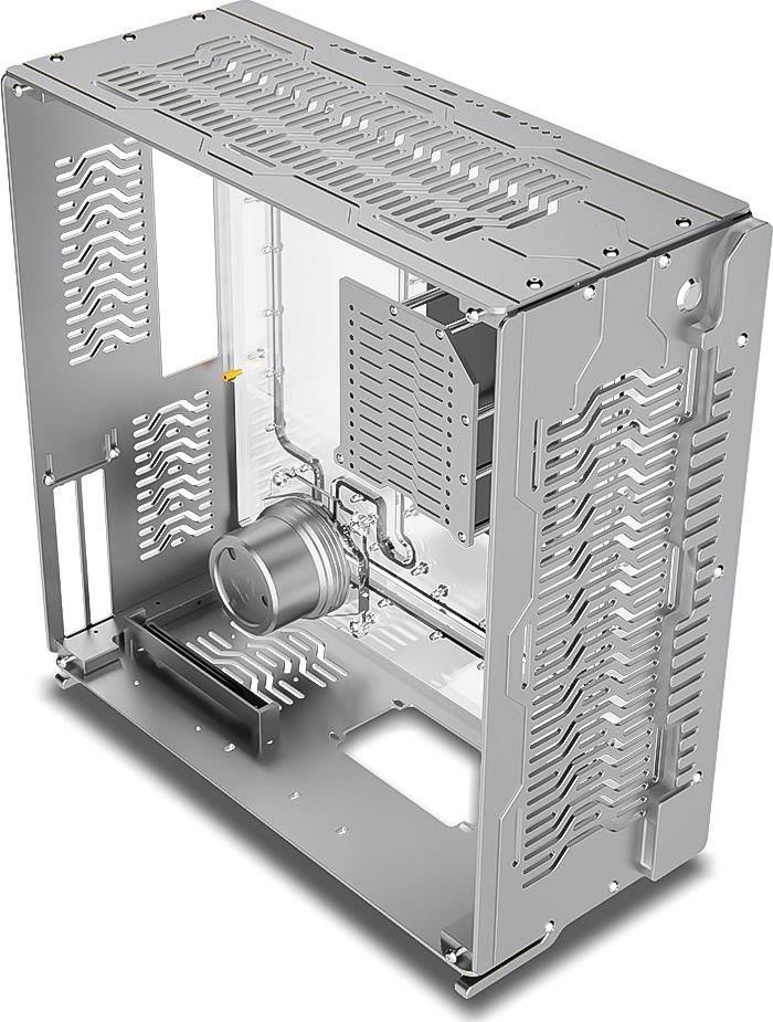 Singularity Computers Wraith Itx/Dtx Kabinet I Sølv