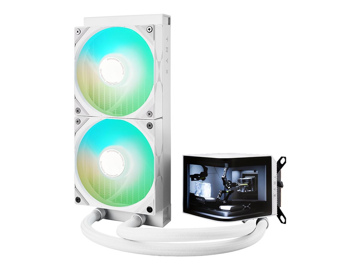 TRYX PANORAMA Vandkøler 1-pack Hvid 120 mm