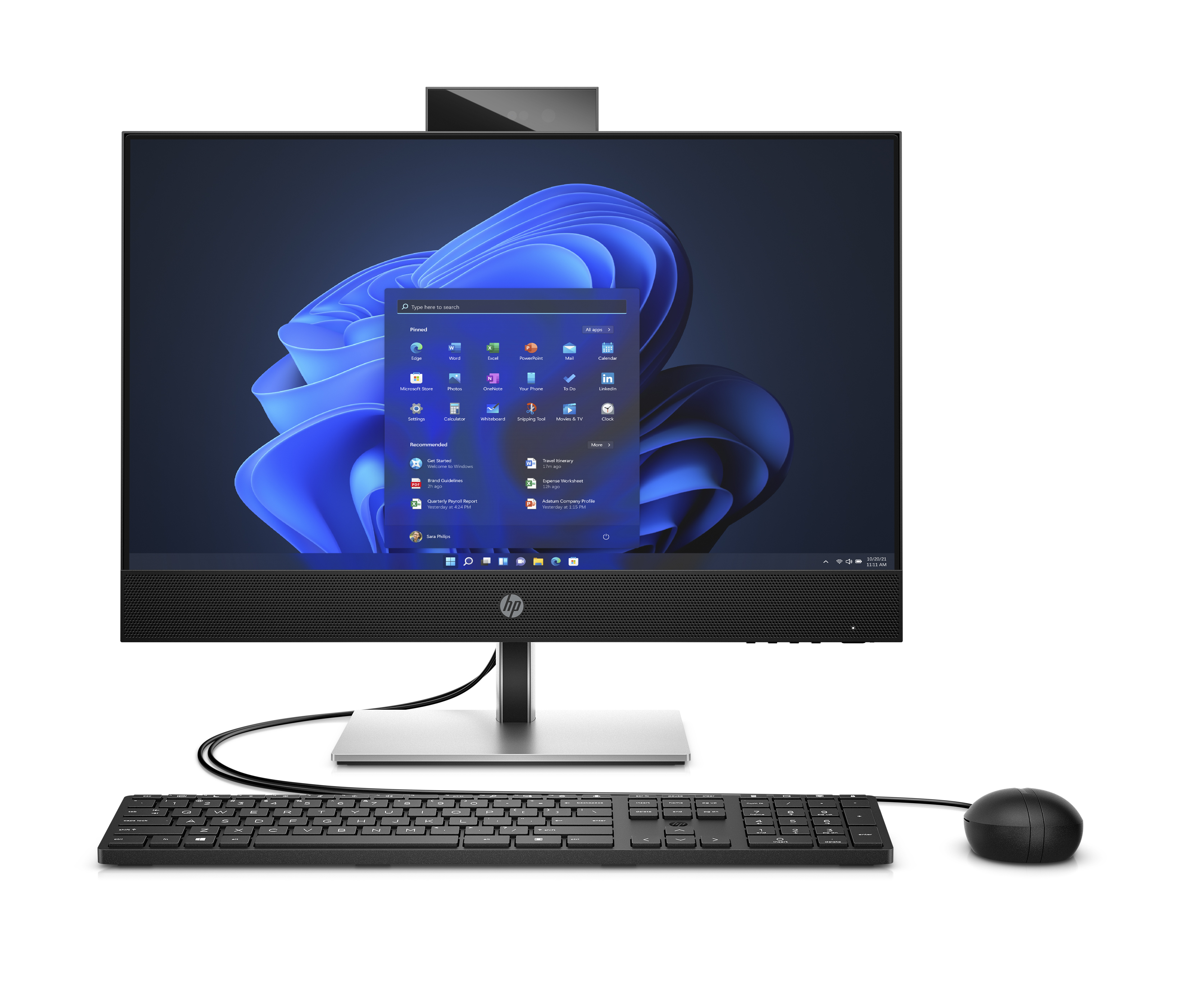 HP ProOne 440 G9 Intel® Core™ i3 i3-13100T 60,5 cm (23.8) 1920 x 1080 pixel Berøringsskærm All-in-One PC 16 GB DDR4-SDRAM 512 GB SSD Windows 11 Pro Wi-Fi 6E (802.11ax) Sort, Sølv