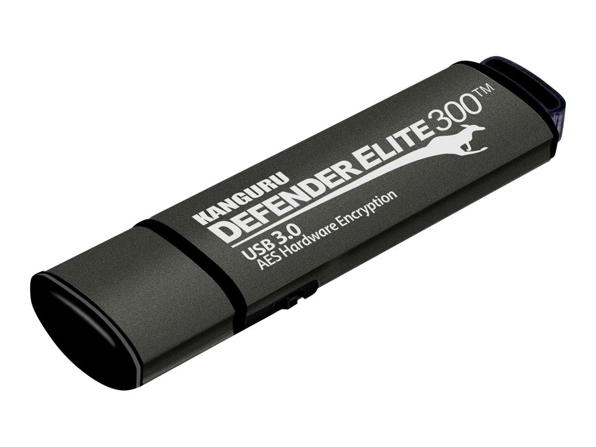 Kanguru Encrypted Defender Elite300 32GB USB 3.2 Gen 1 Sort