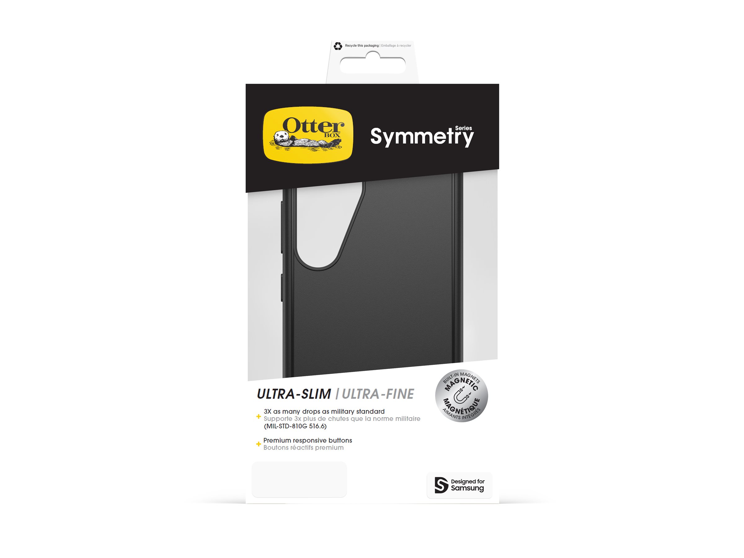OtterBox Symmetry Series Beskyttelsescover Sort Samsung Galaxy S25