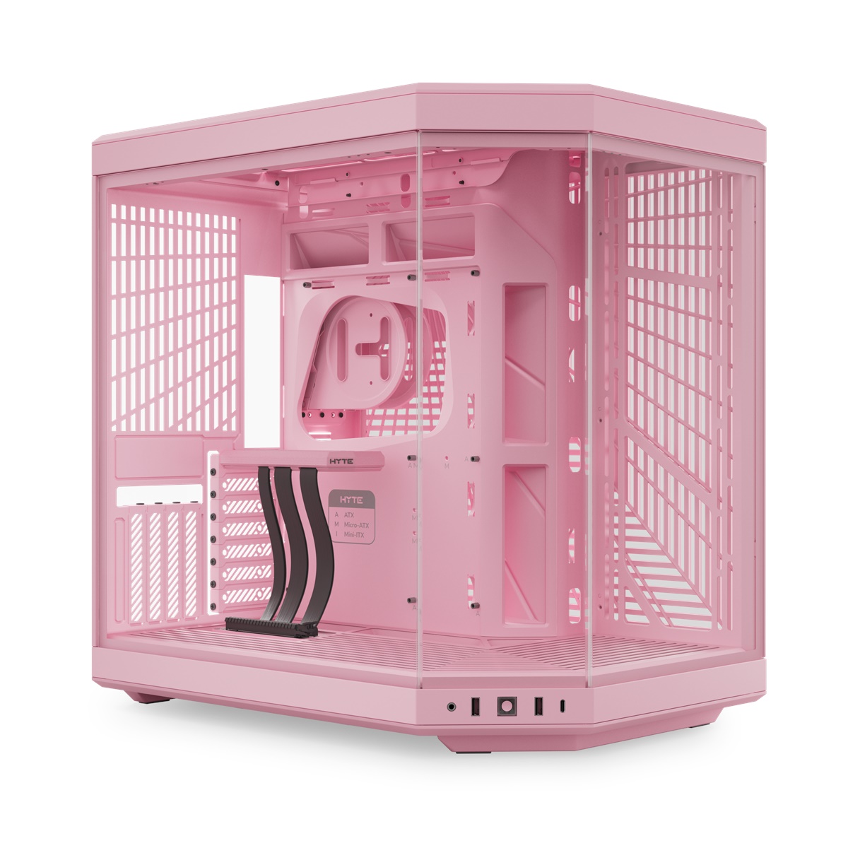 Hyte Y70 Tårn ATX Inten Strømforsyning Pink