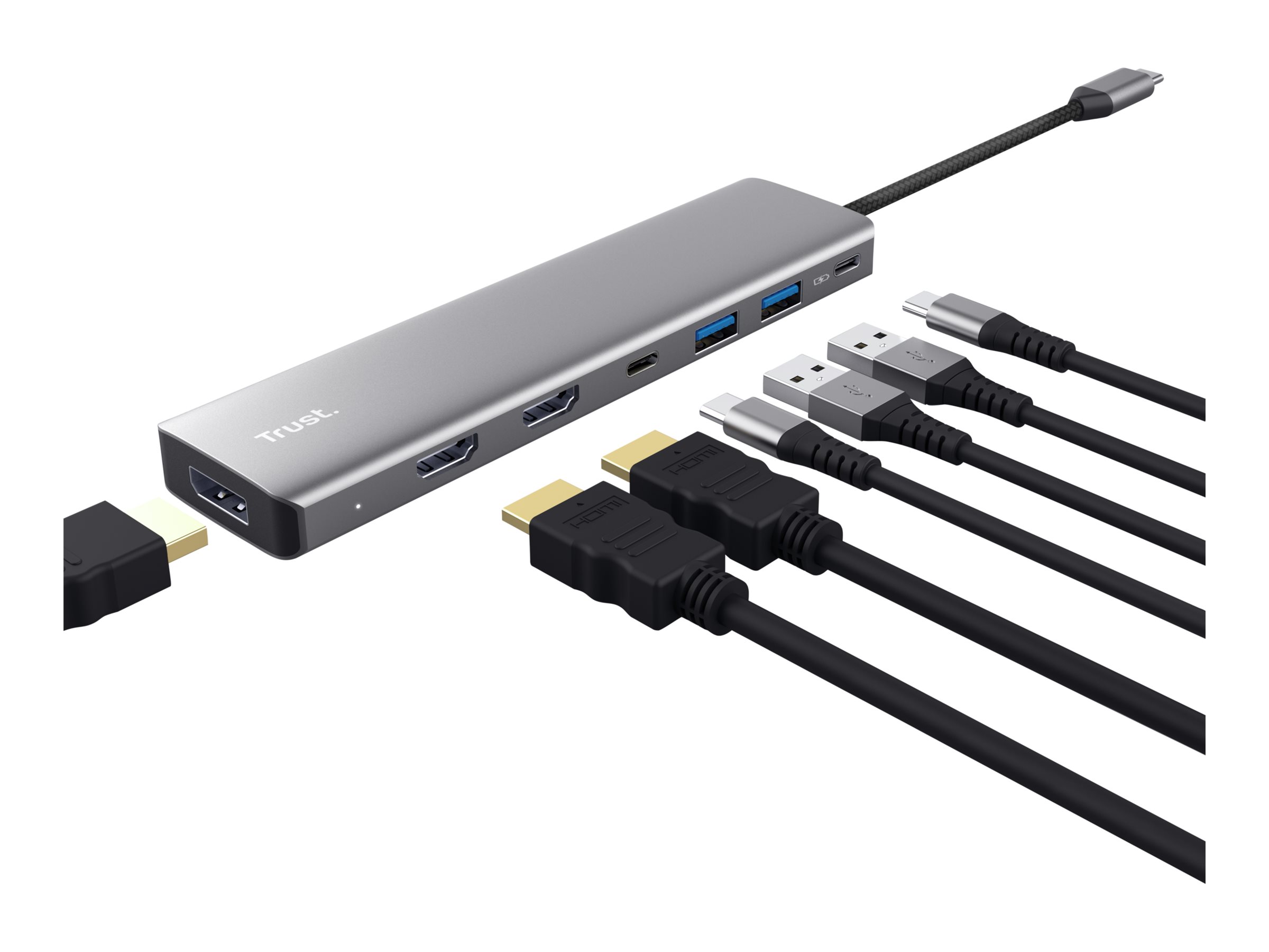 Trust Dalyx 7-in-1 USB-C Multiport Adapter USB-C 3.2 Dockingstation