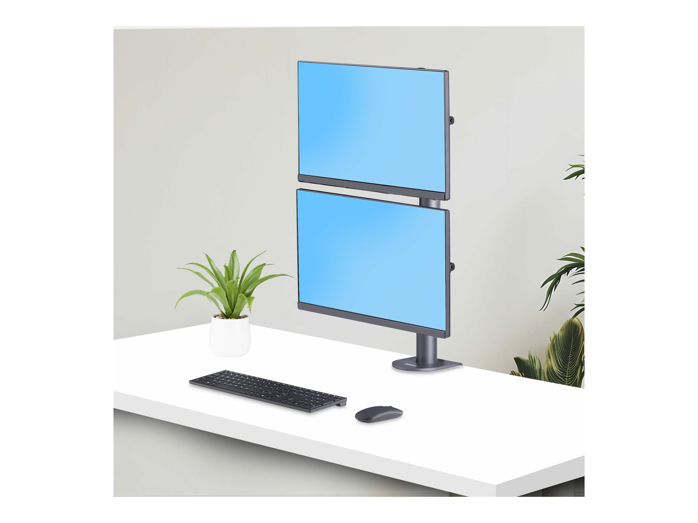 StarTech.com Desk Mount For 2x Vertically Stacked Monitors, Dual 49, TAA Monteringssæt 2 LCD-skærme / buede LCD-skærme 17-49 (ultrawide)