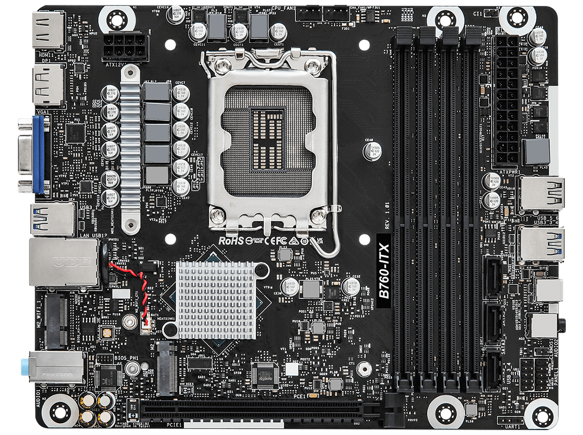 ASRock DeskMeet B760 Series Kompakt PC 0GB No-OS